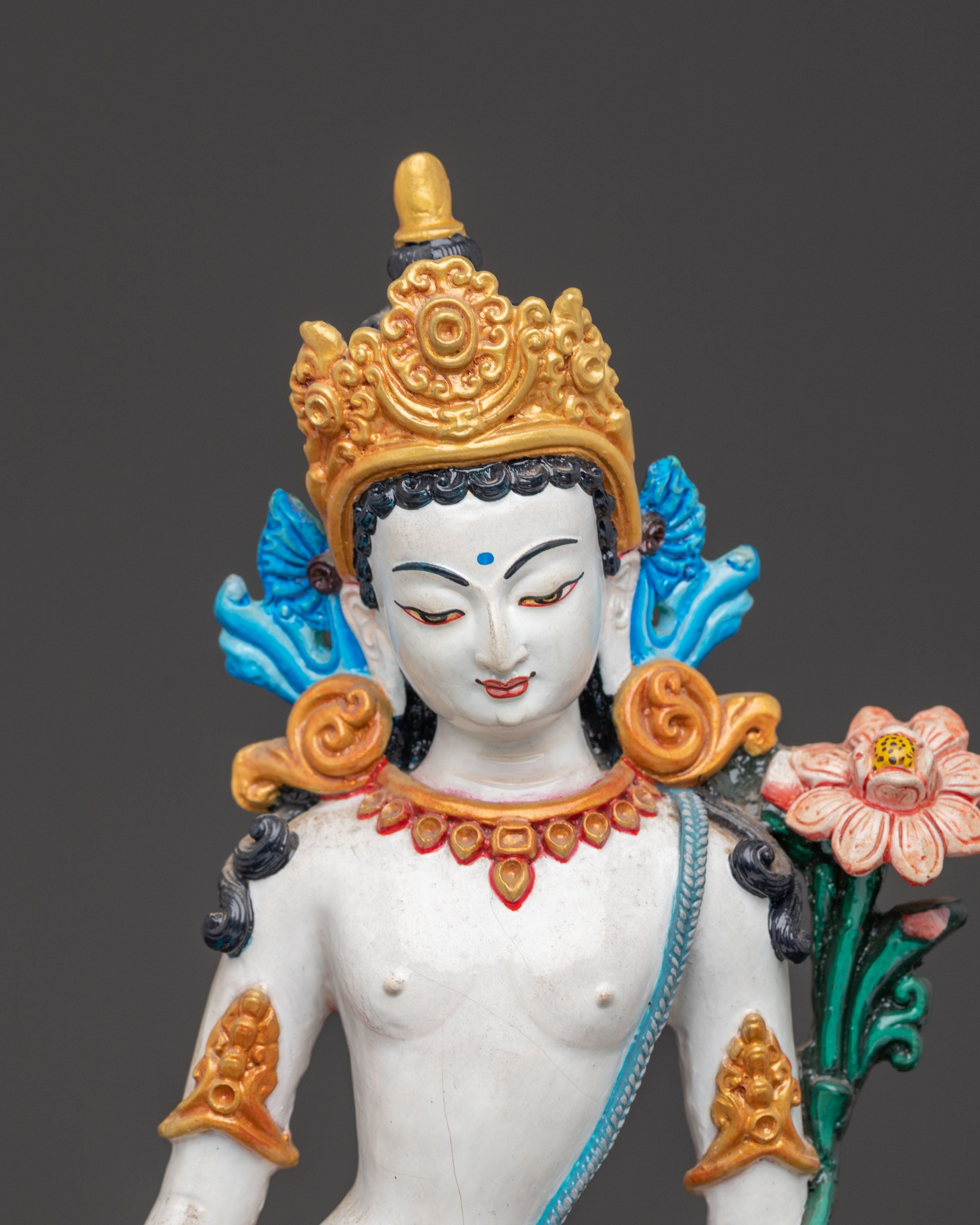 Handcrafted Lokeshwor Copper Body Statue | Spiritual Decor Figurine