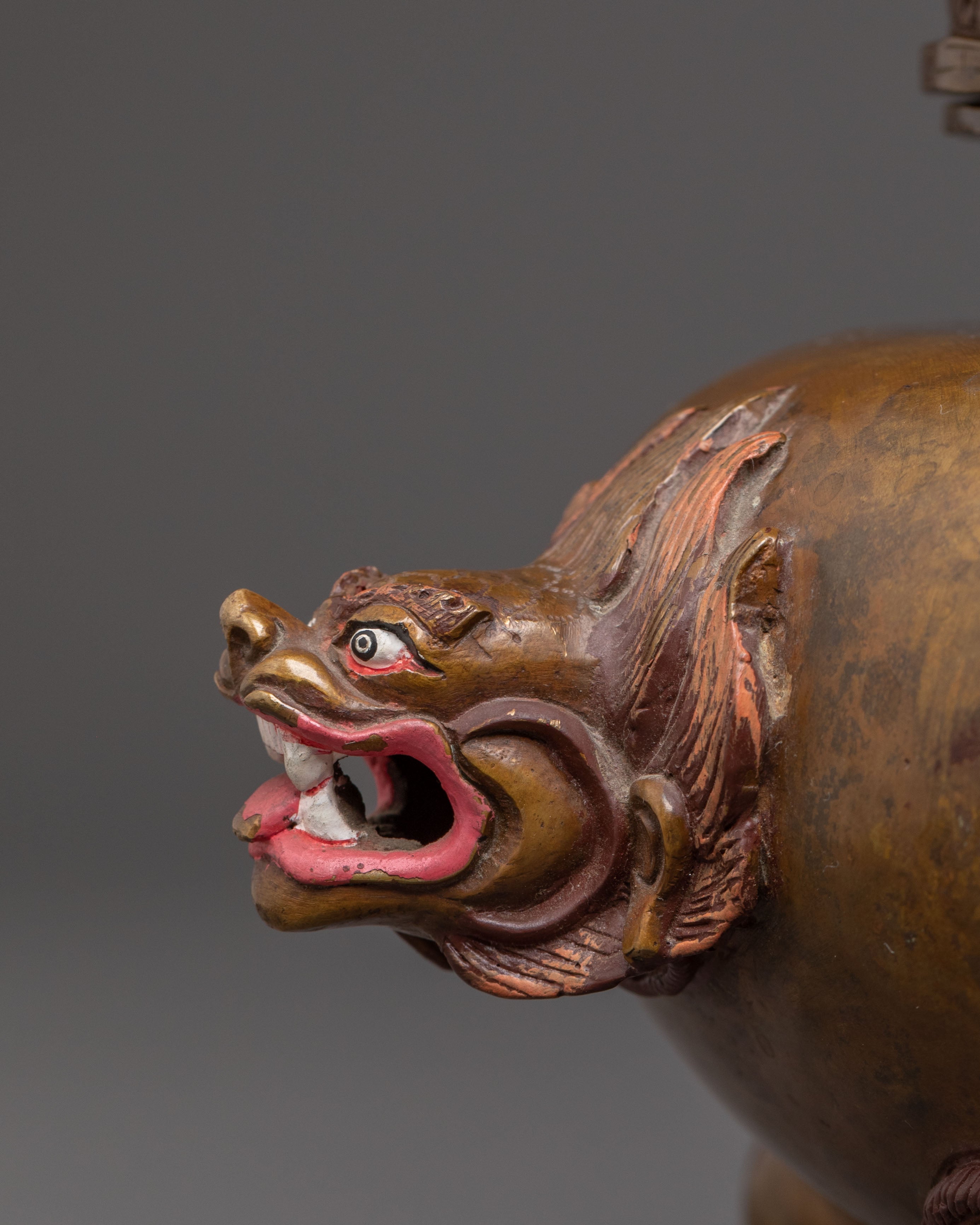 Handmade Vajradaka Oxidized Copper Statue – Antique Finish Masterpiece