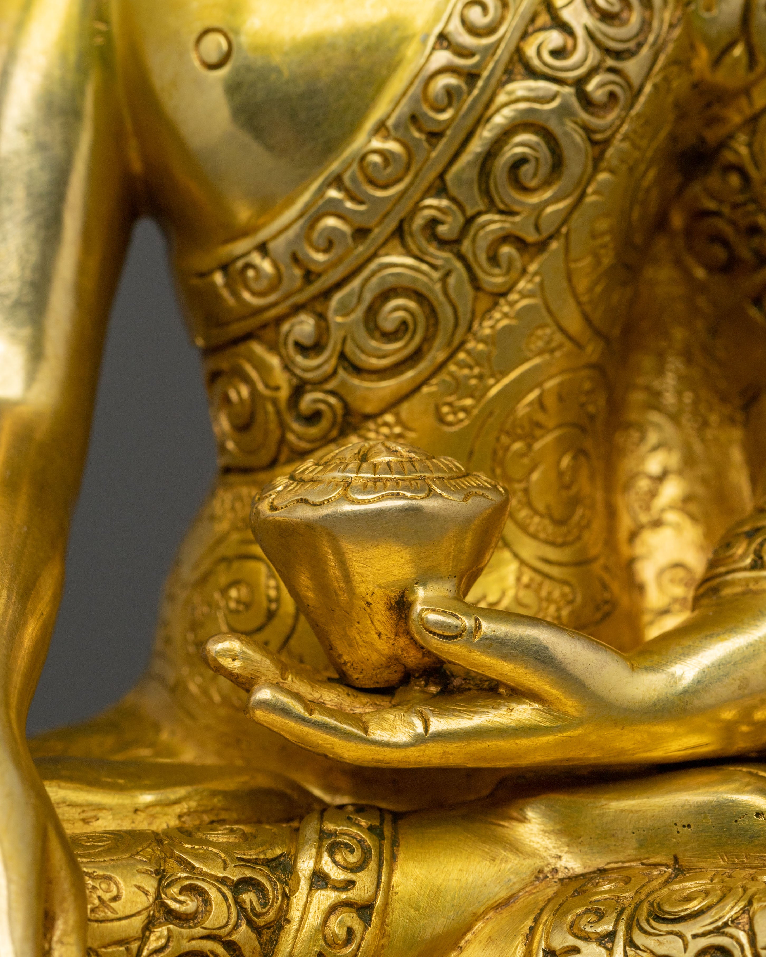 Shakyamuni Buddha Sacred Awakening Statue | Tibetan Buddhist Enlightened Figure