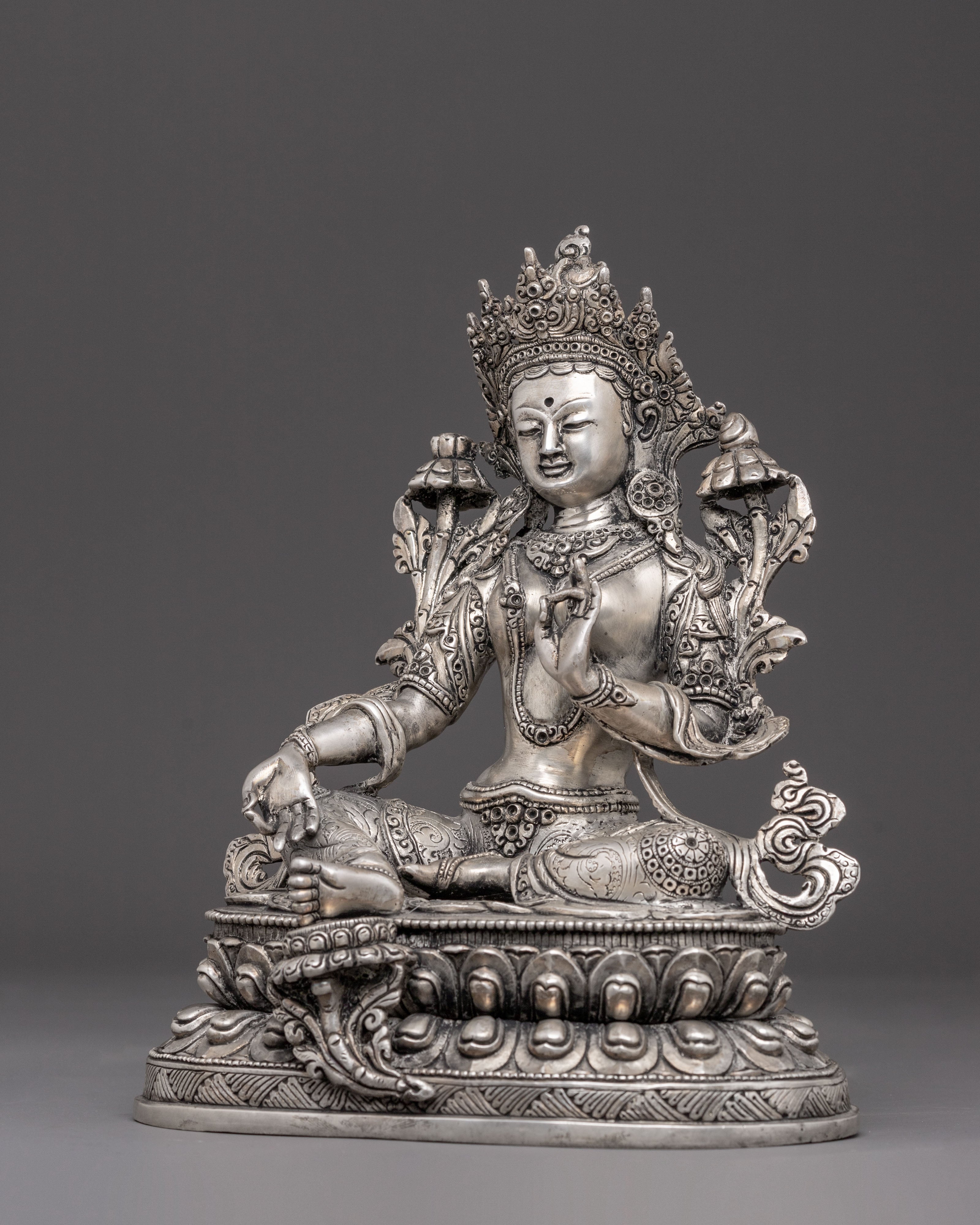 Copper Statue of Shyama Tara | Mother of All Buddhas