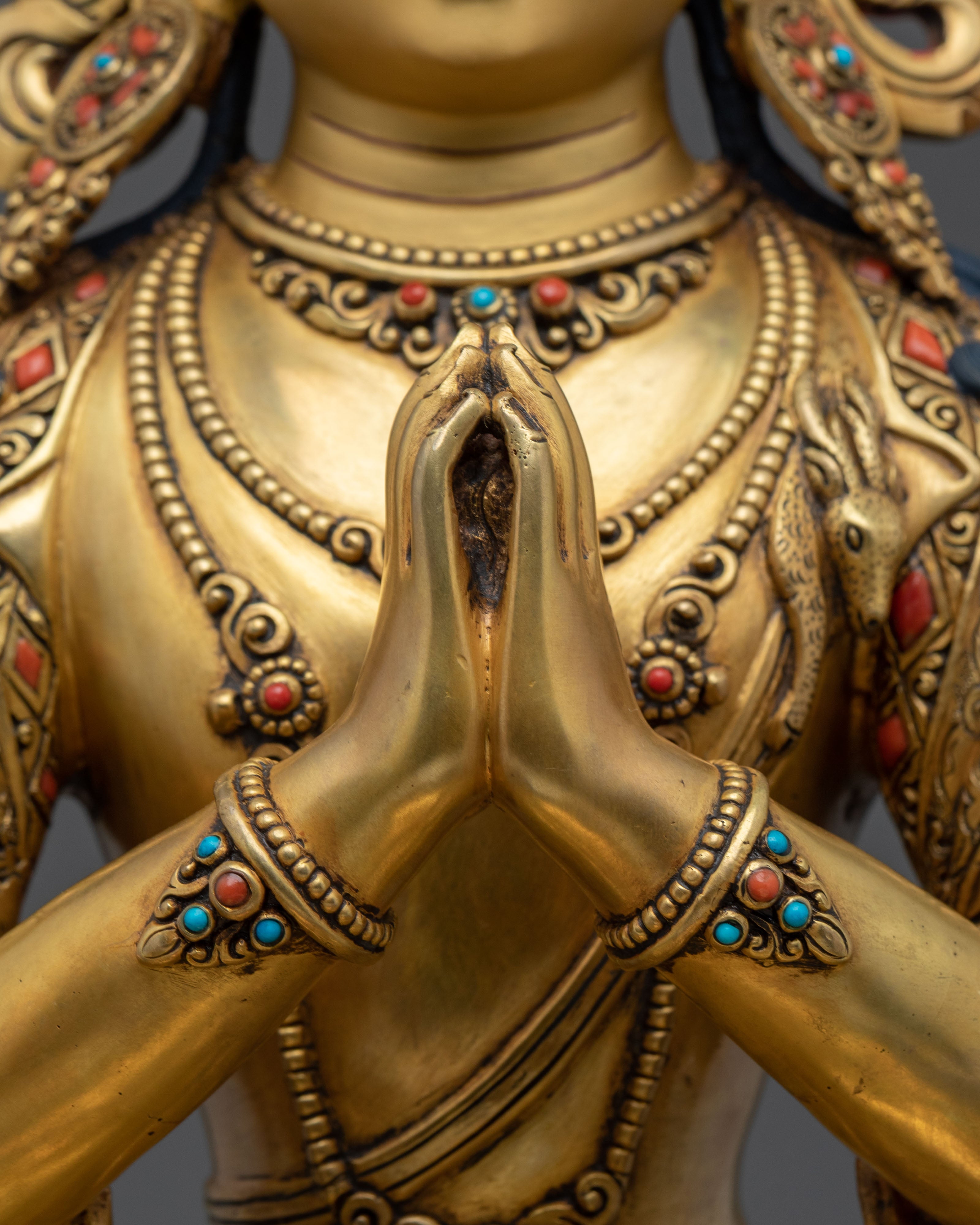 henrezig Statue with 24K Gold Coating