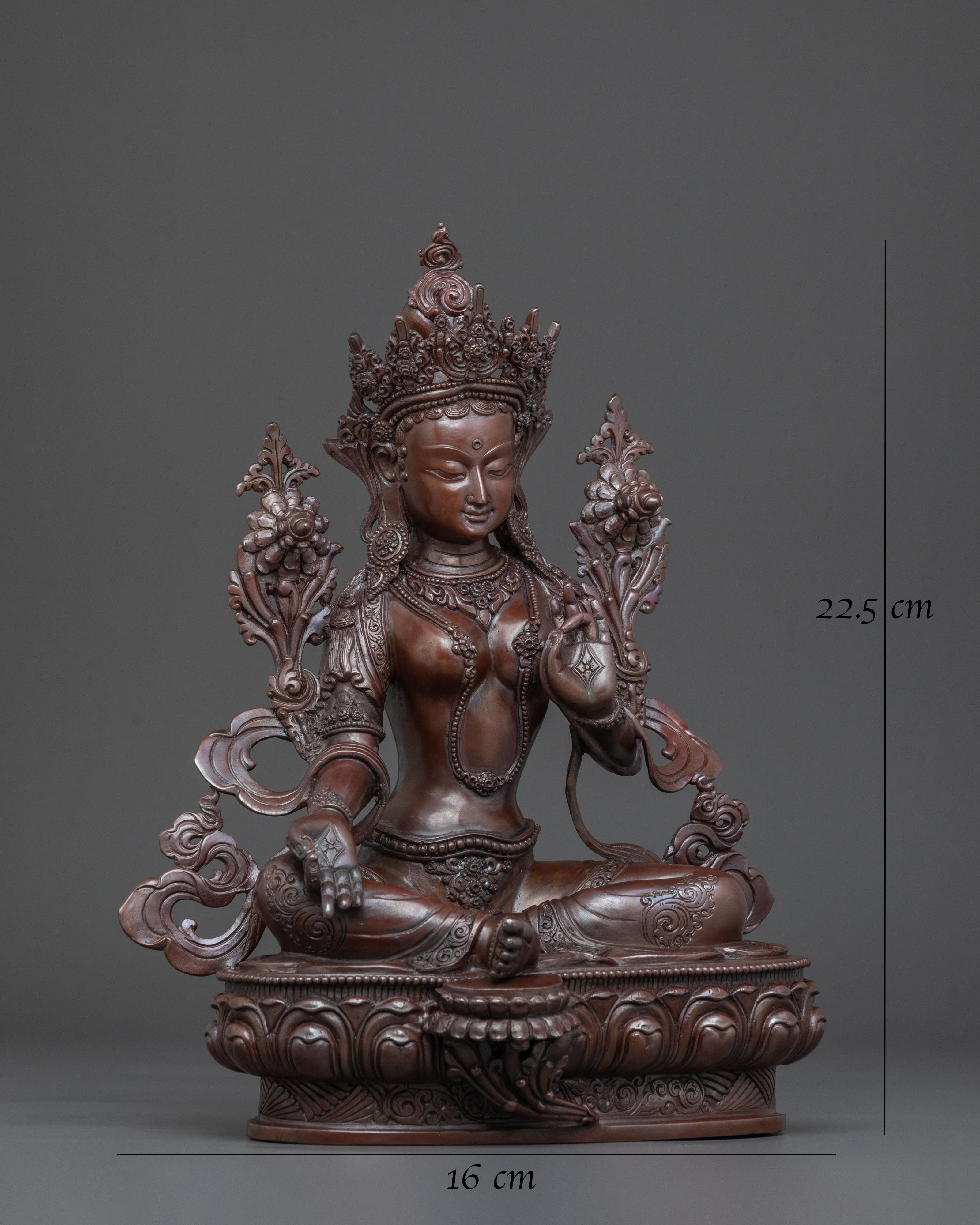 Green Tara Goddess of Swift Compassion Statue