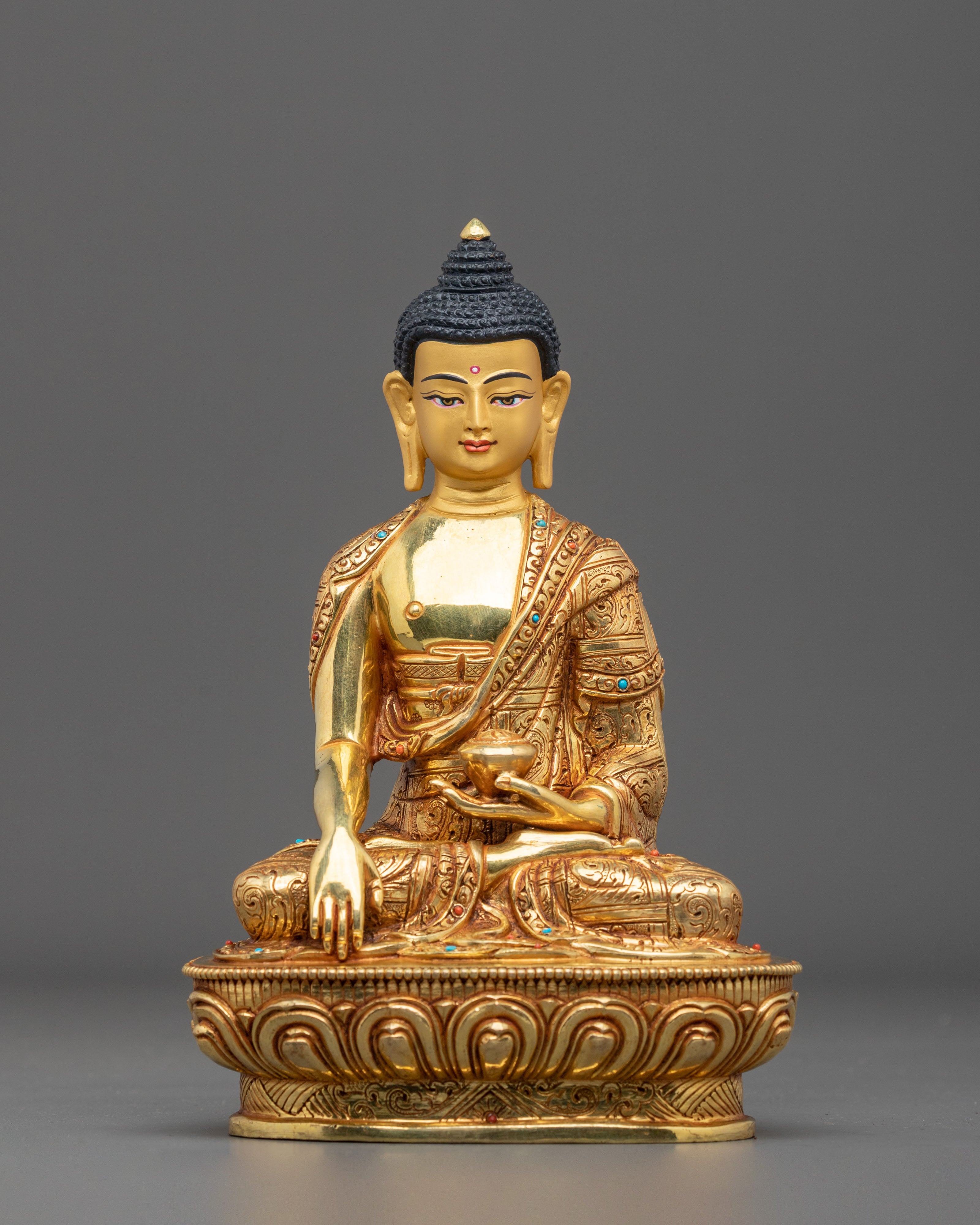 Himalayan Sacred Figurine of Shakyamuni Buddha