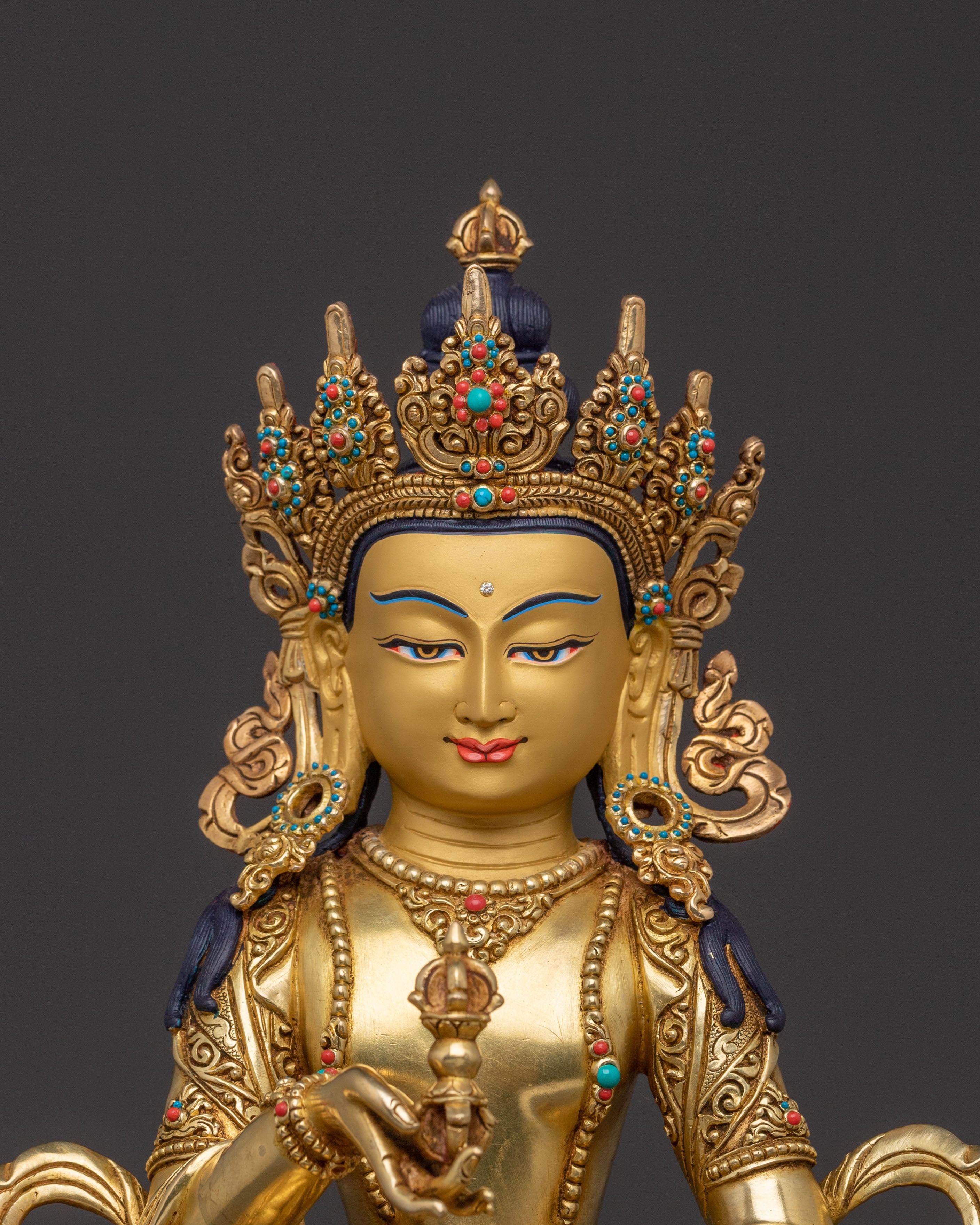 Vajrasattva Statue with Vajragarvi | Divine Figure