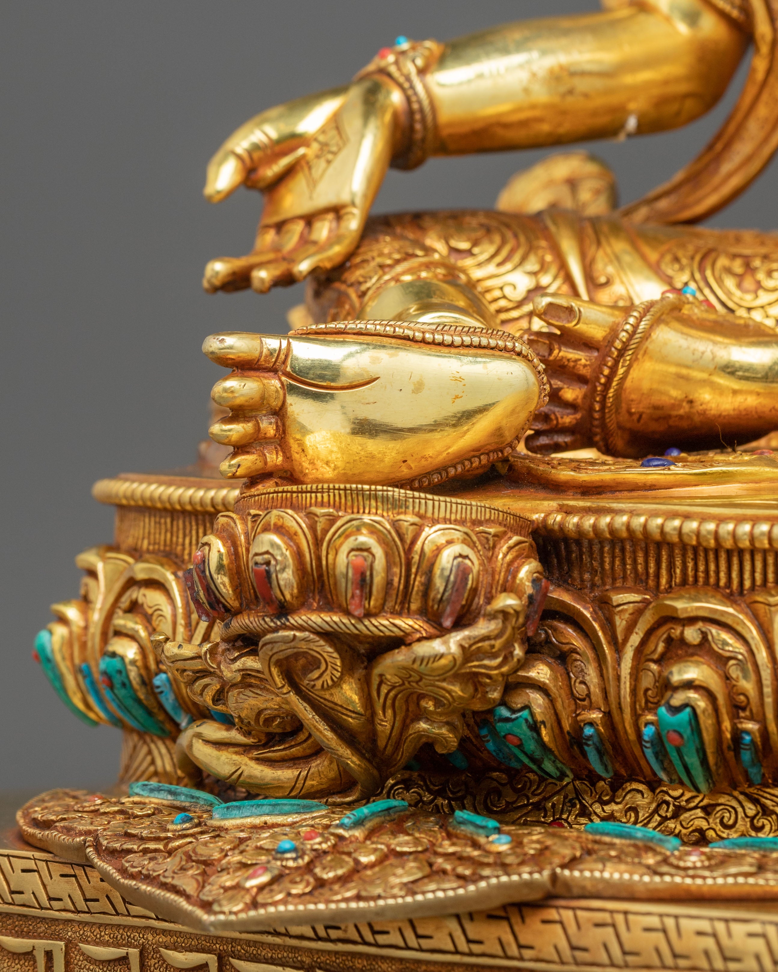 Green Tara Sculpture | Tibetan Fearless Protector