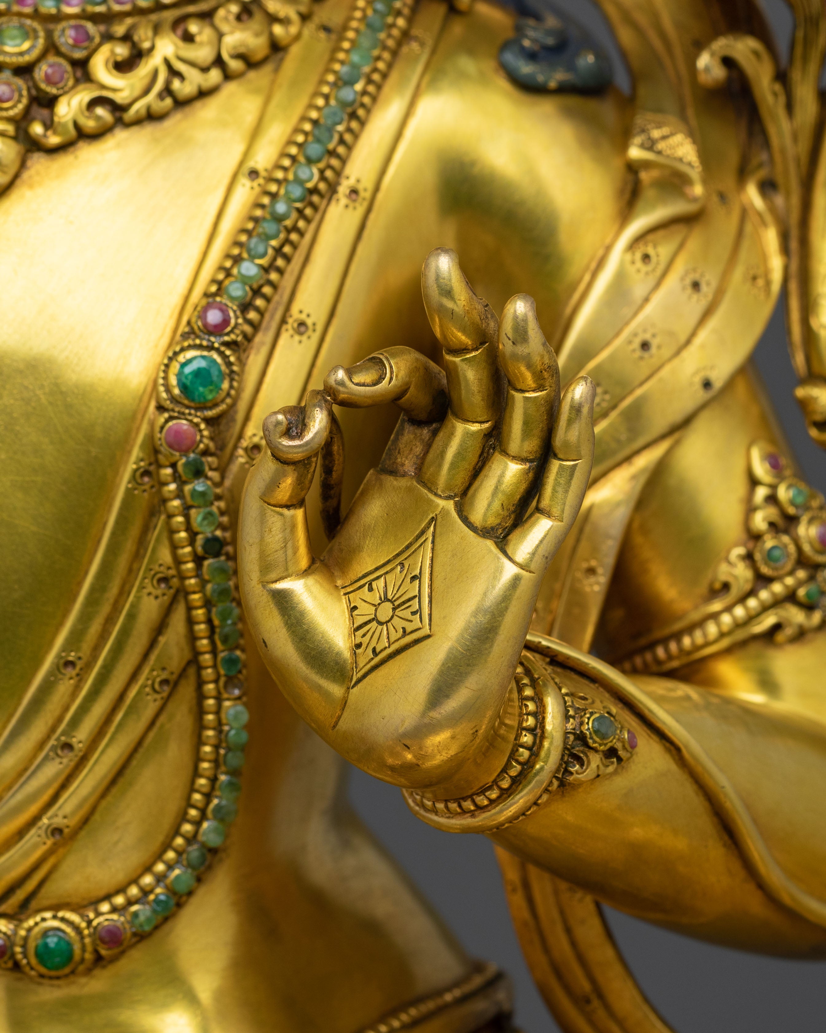 Handmade Manjushri Statue | Tibetan Wisdom Deity