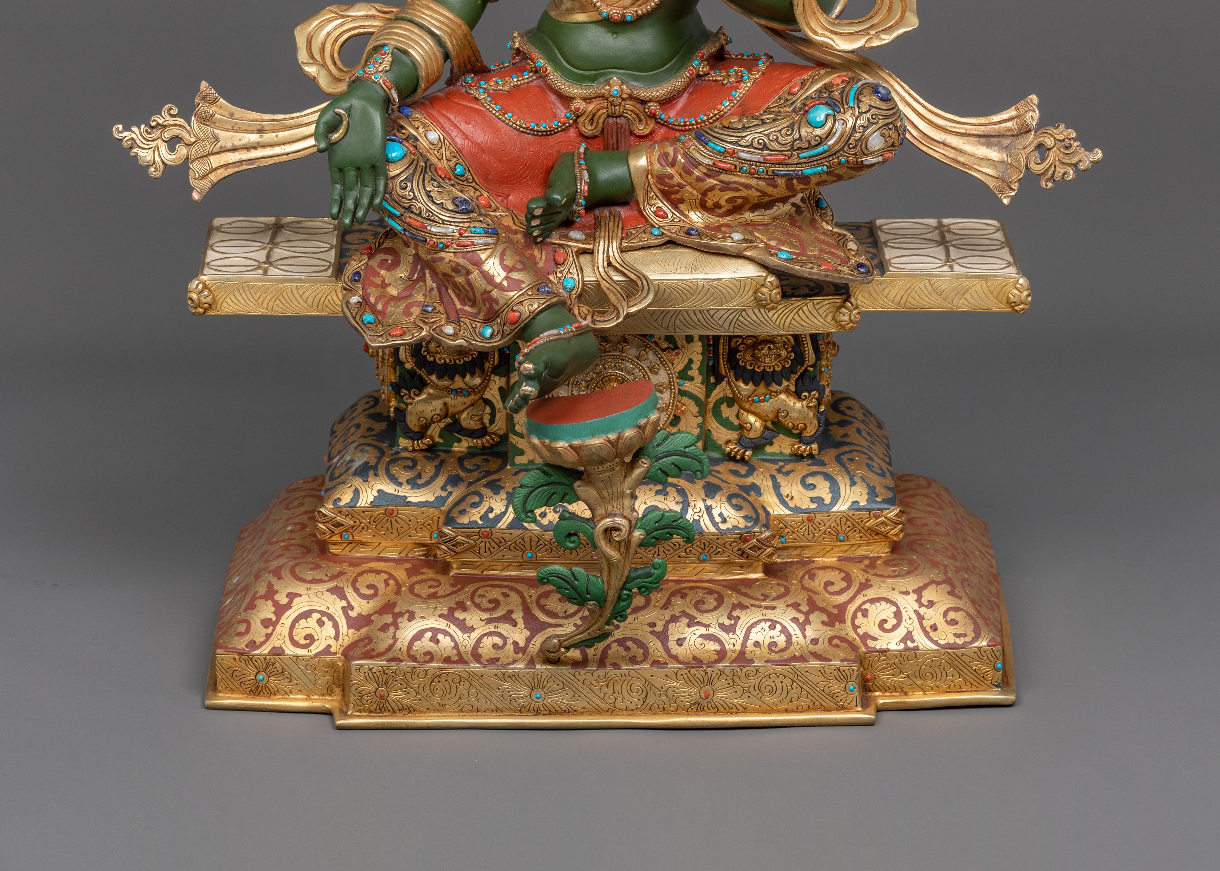Handmade Green Tara Spiritual Statue | Home Decor