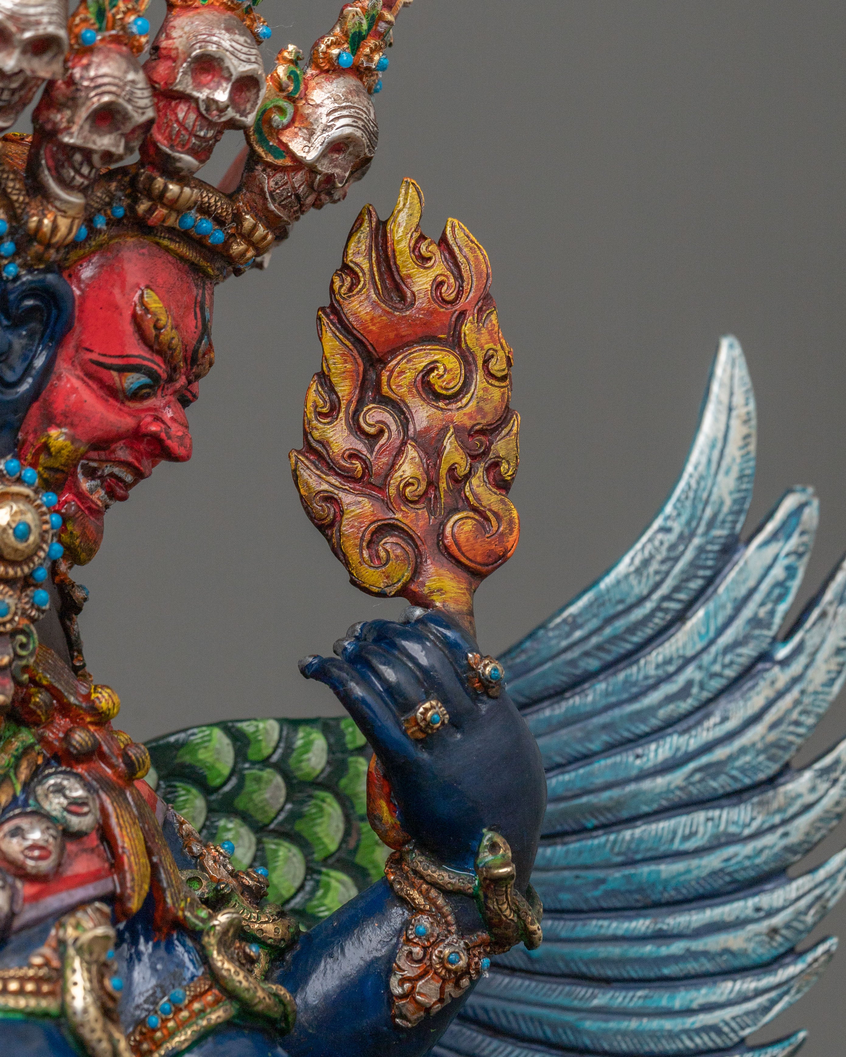 Handmade Vajrakilaya Sacred Sculpture | Home Decor