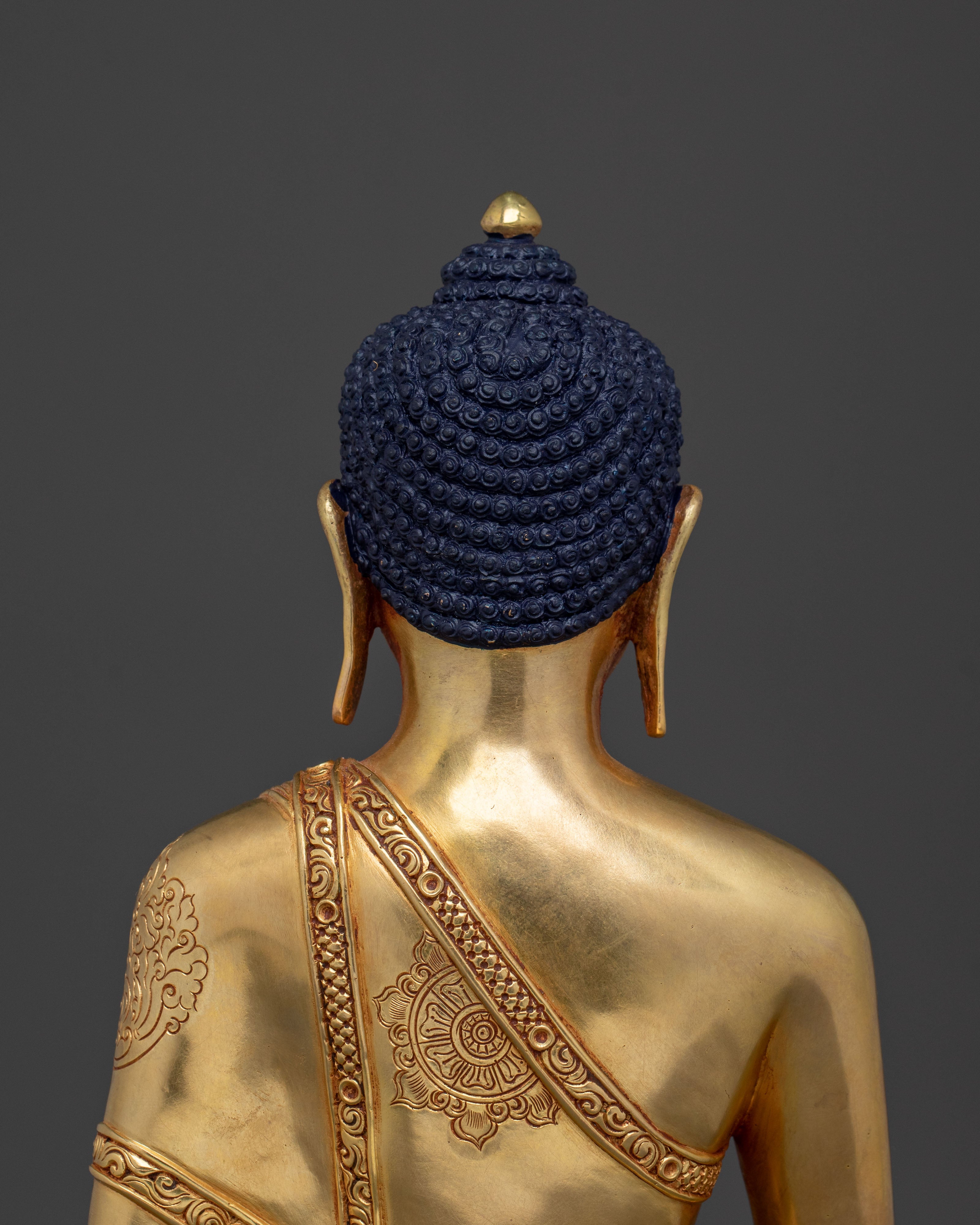 Shakyamuni Buddha Statue | 24K Gold Gilded Artistry