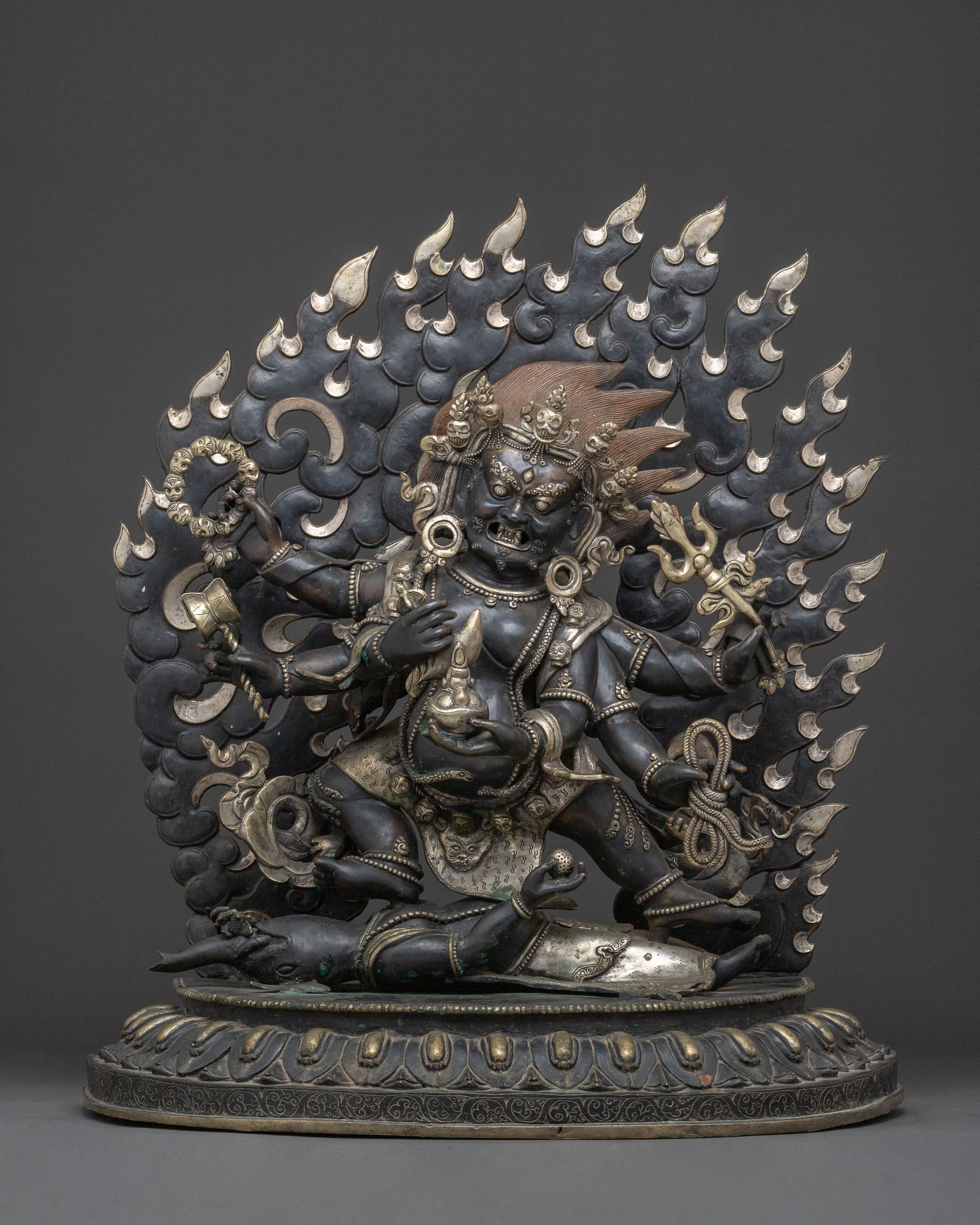 Six ArmedMahakala Copper Statue