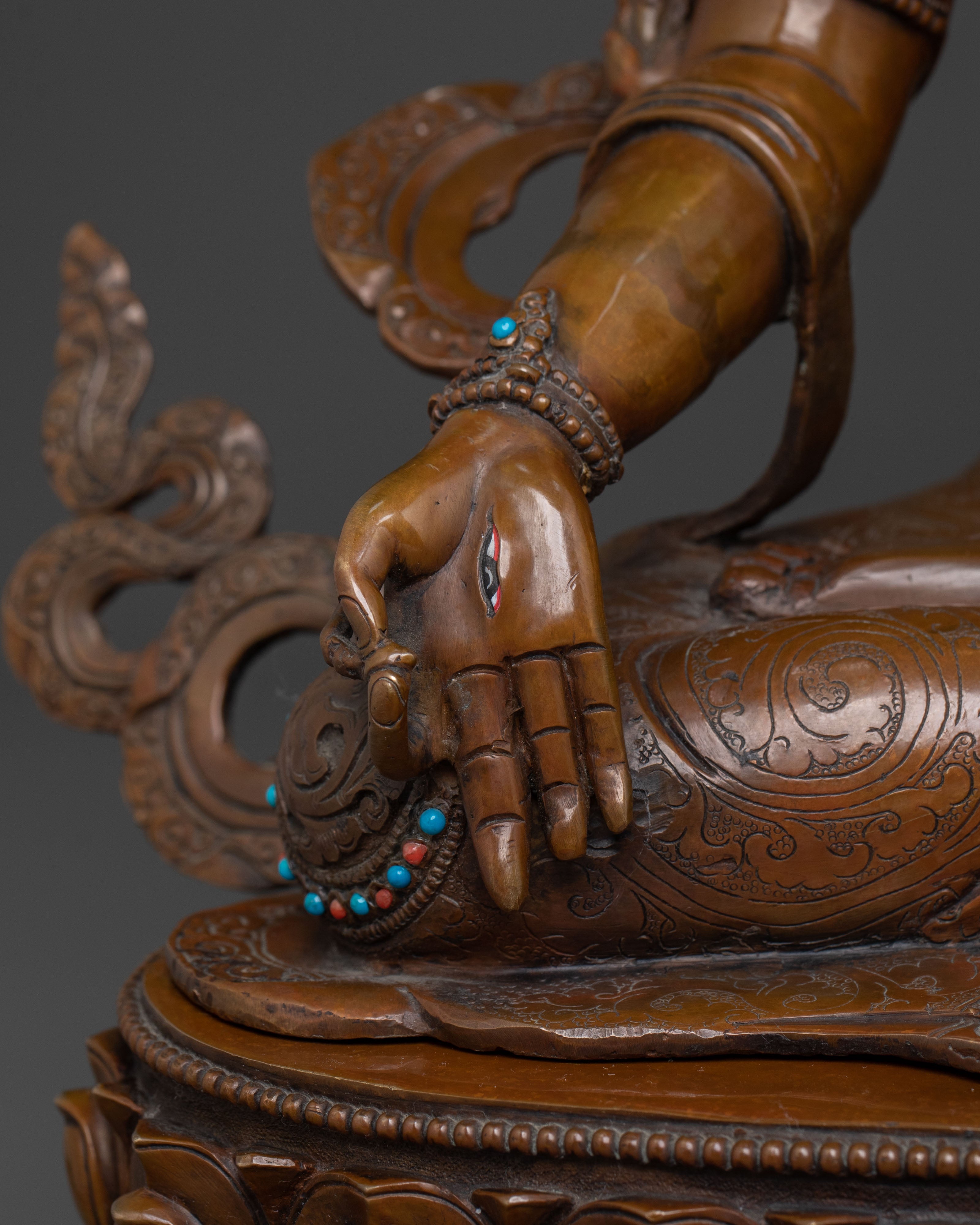 White Tara Meditation Statue | Goddess of Longevity