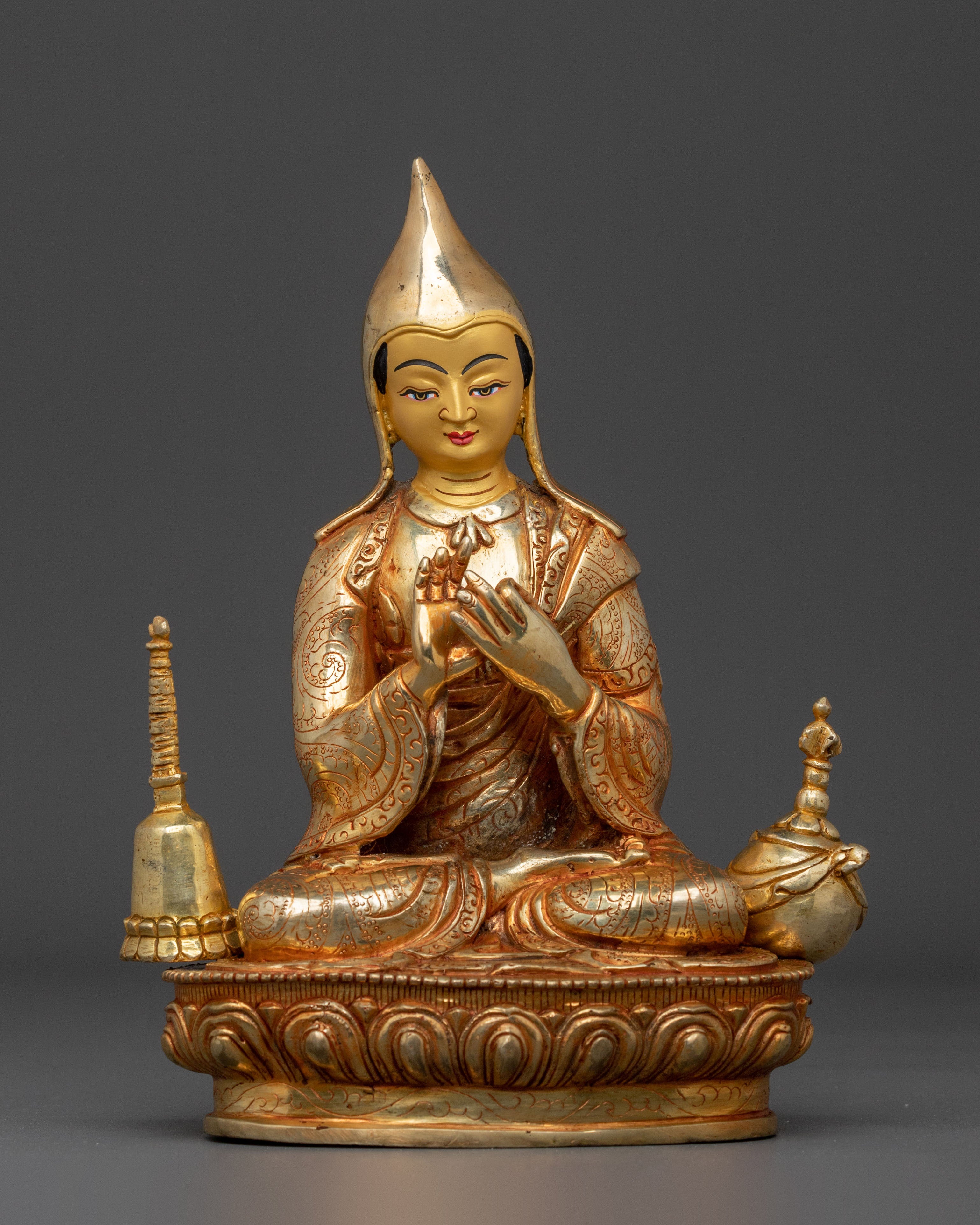 Tibetan Buddhist Master Atisa Statue | Tibetan Buddhist Scholar of Wisdom
