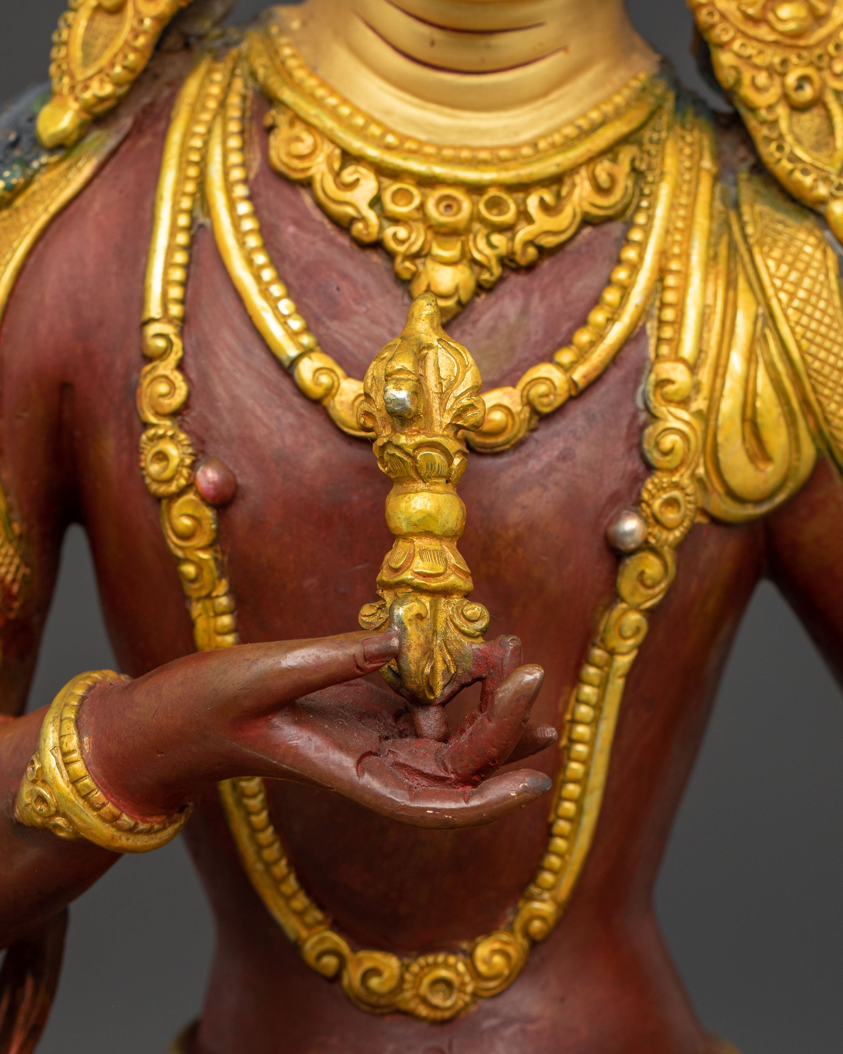 Vajrasattva Handcrafted Sacred Statue: Pure Radiance