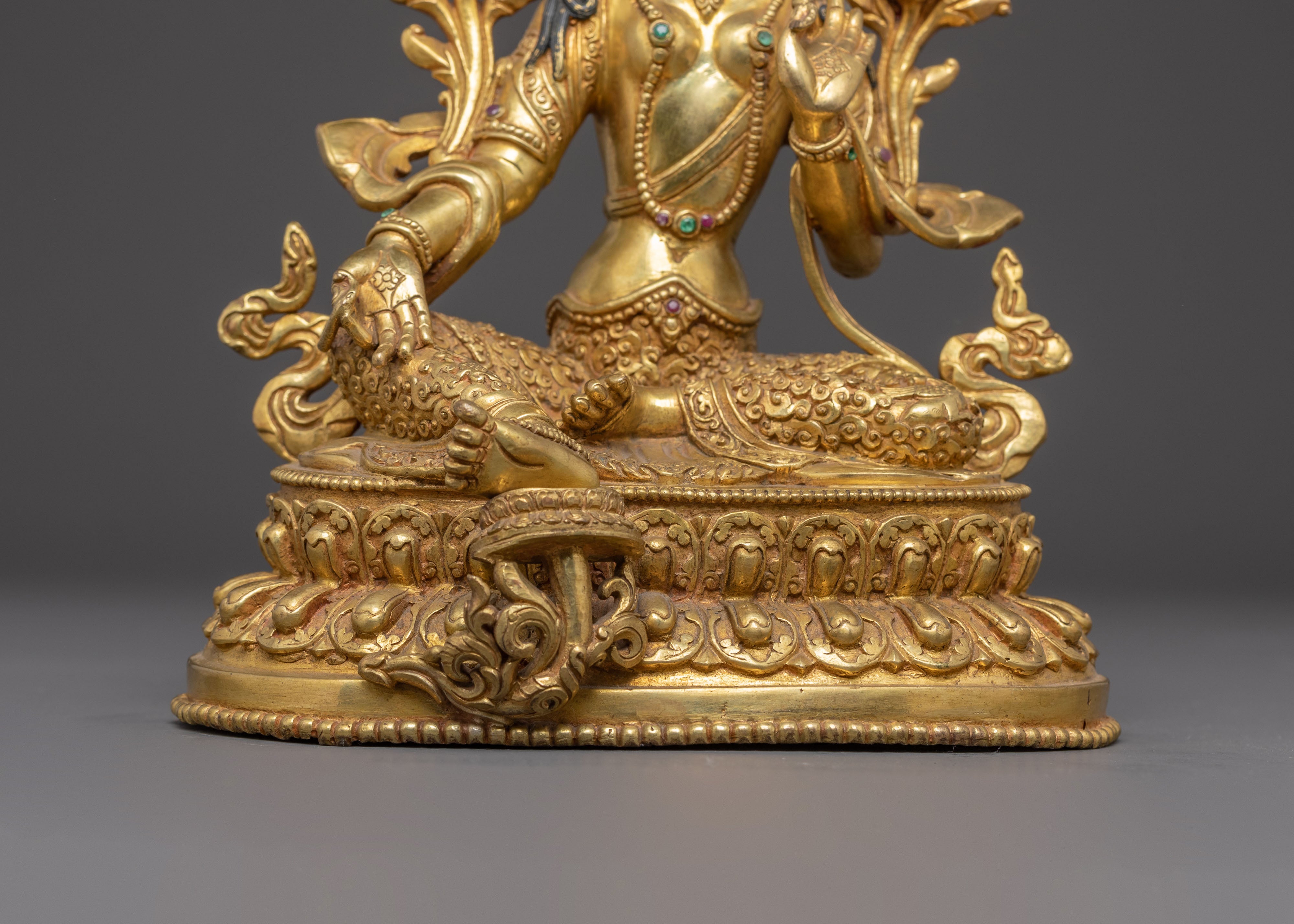 Handmade Healing Green Tara Statue | Compassion & Protection