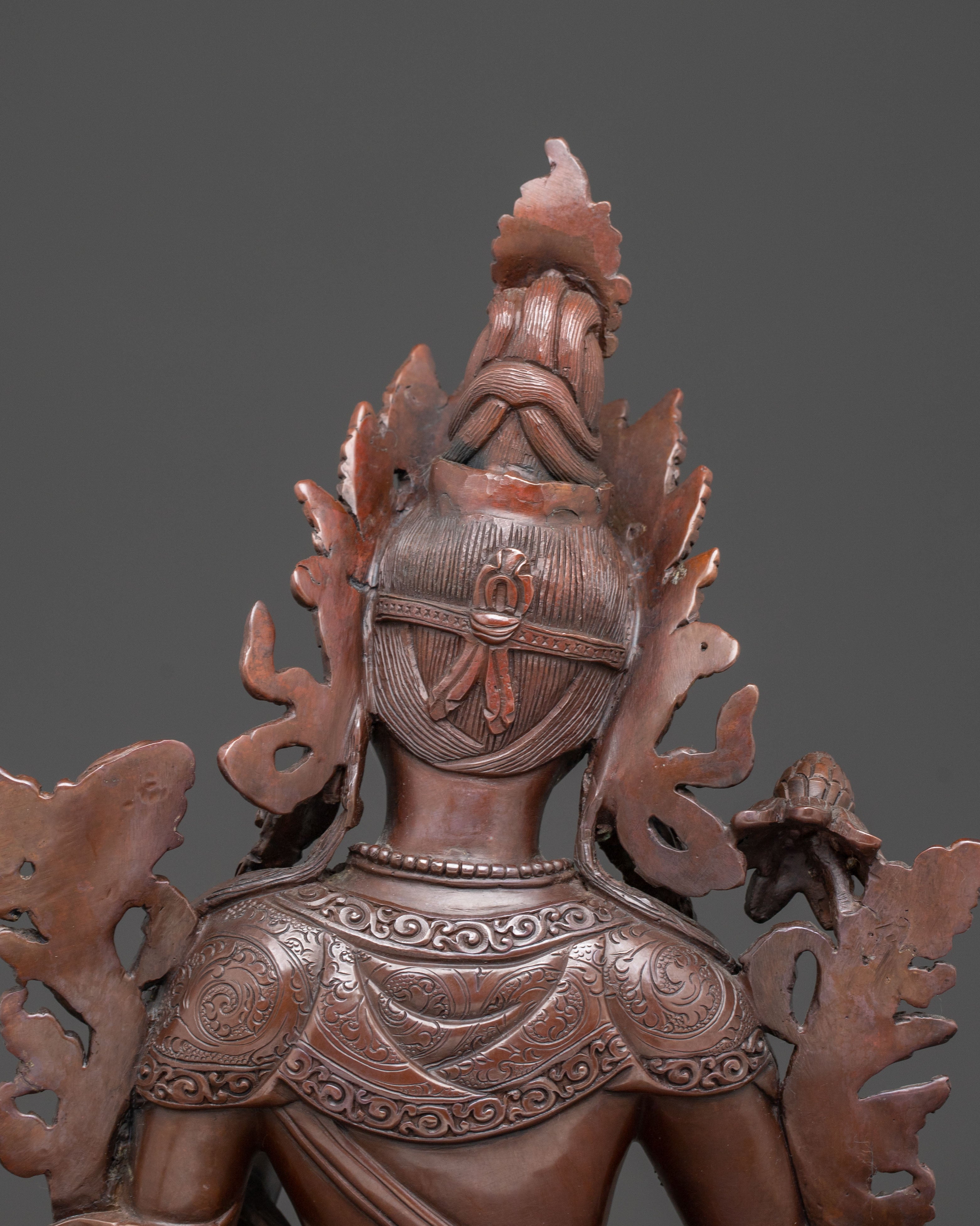 Handcrafted Oxidized Copper Sita Tara Statue | Traditional Himalayan Art