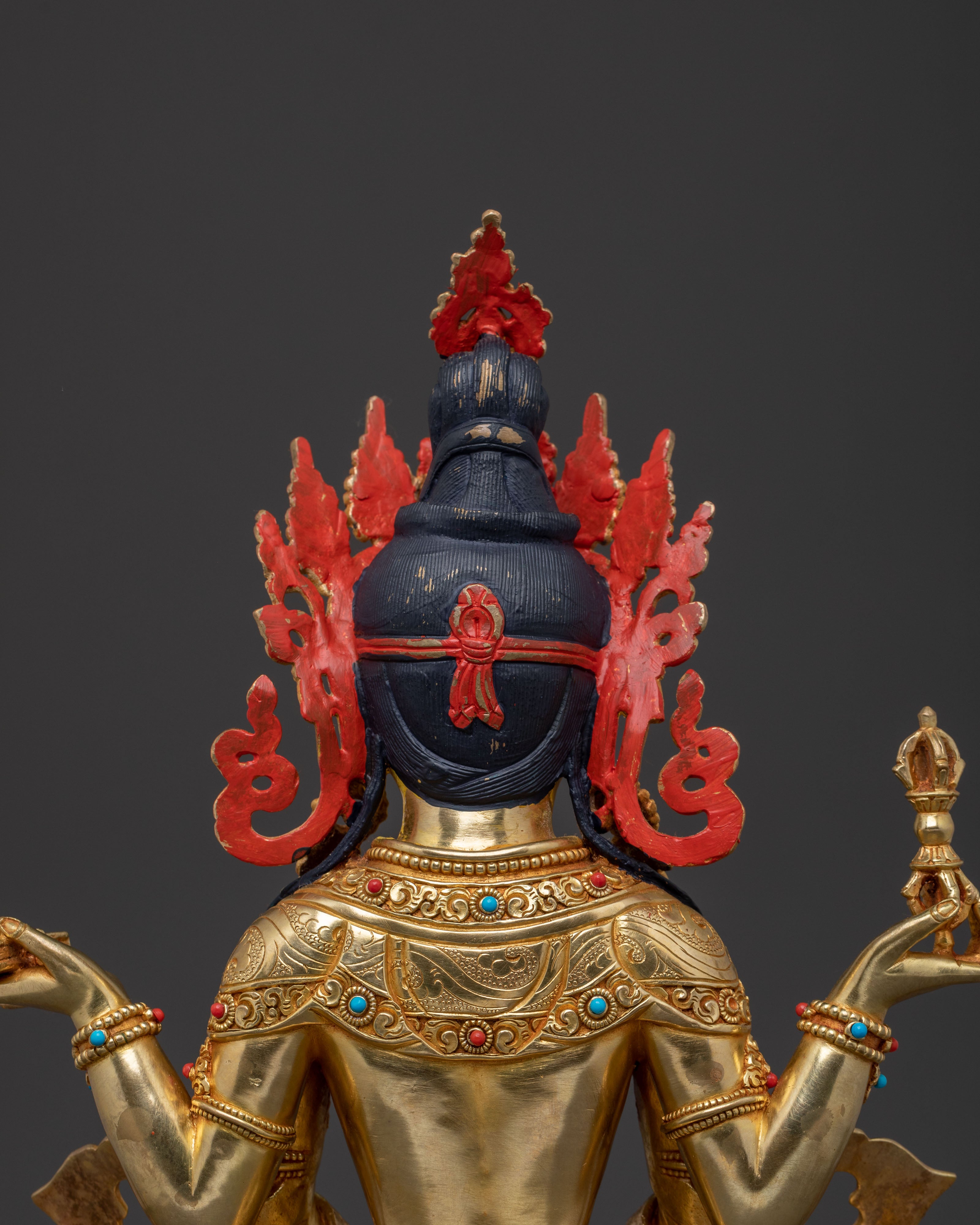 Prajnaparamita Spiritual Statue | 24K Gold Gilded Icon