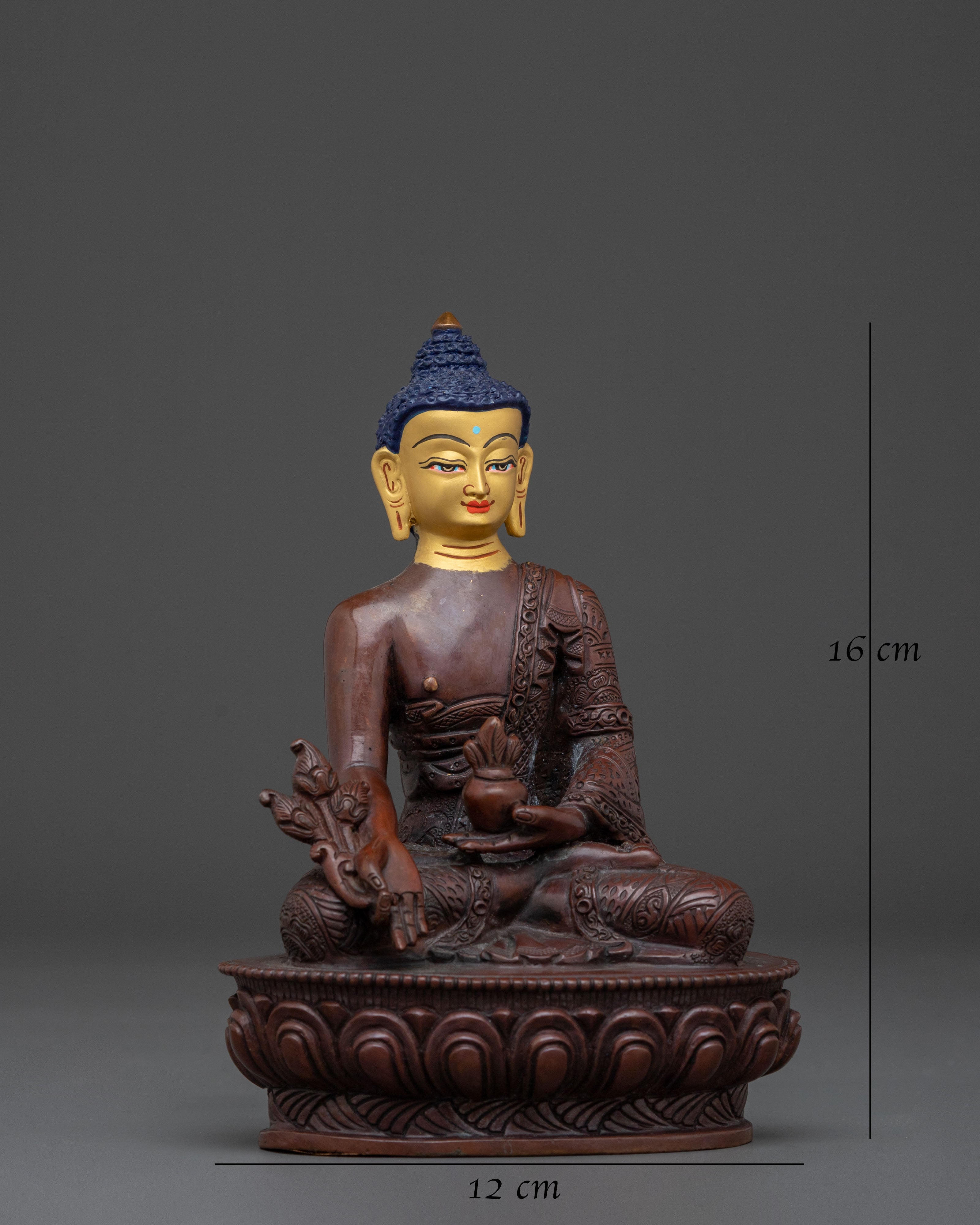 Medicine Buddha Sacred Statue | Tibetan Healing Figurine