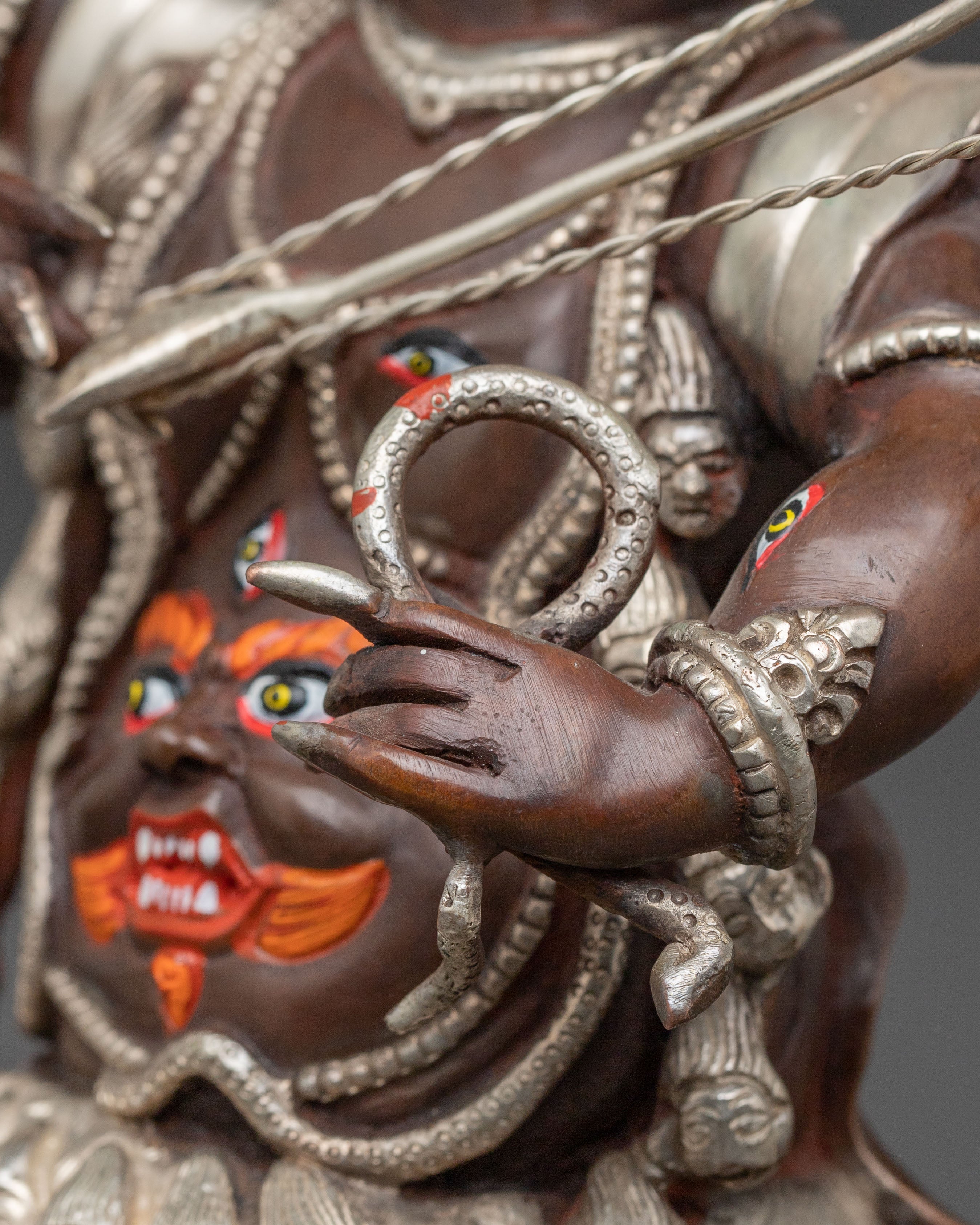 Three Nyingma Protectors Statue Set | Devotional Art