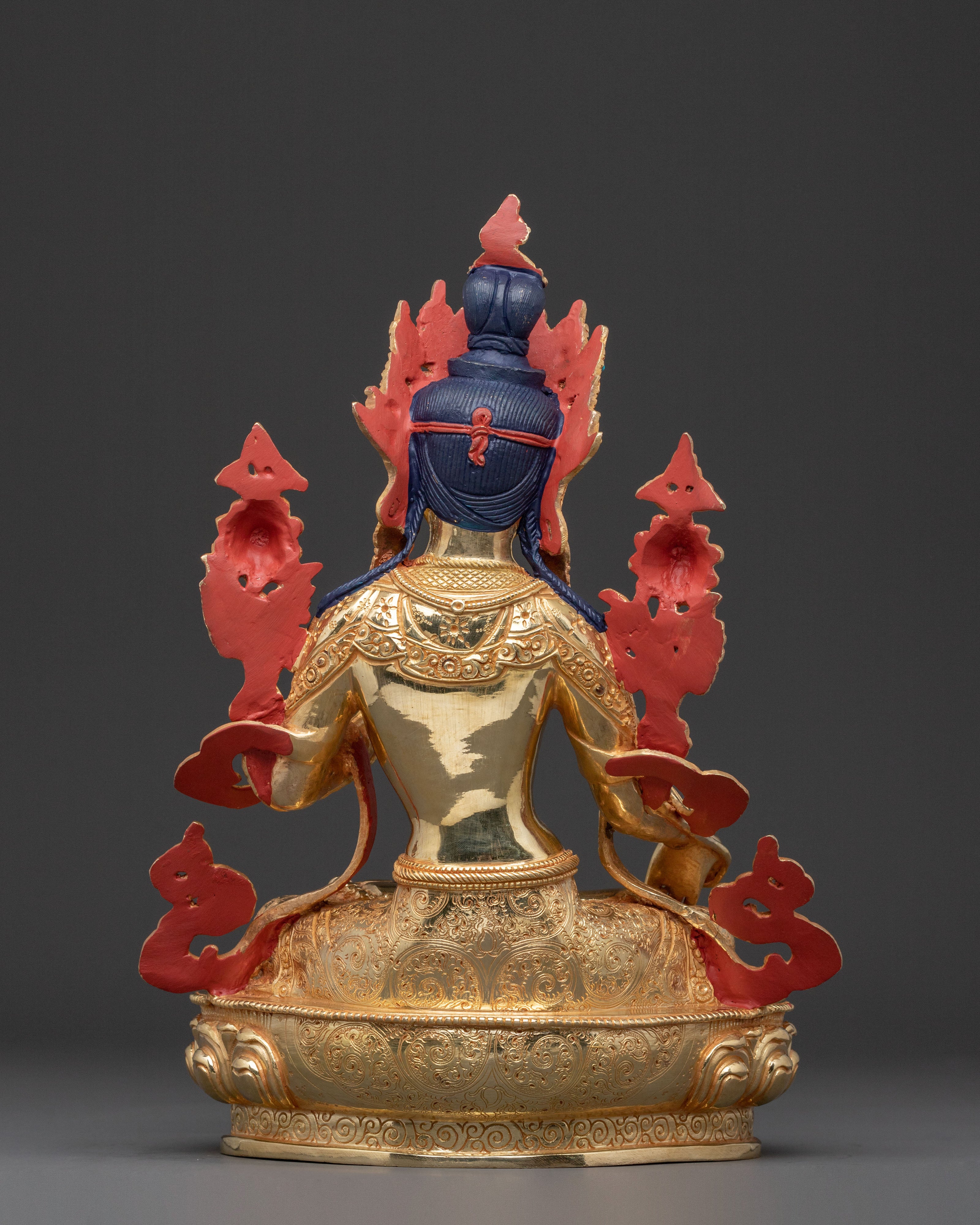 White Tara Healing Deity Sculpture: Handcrafted Serenity