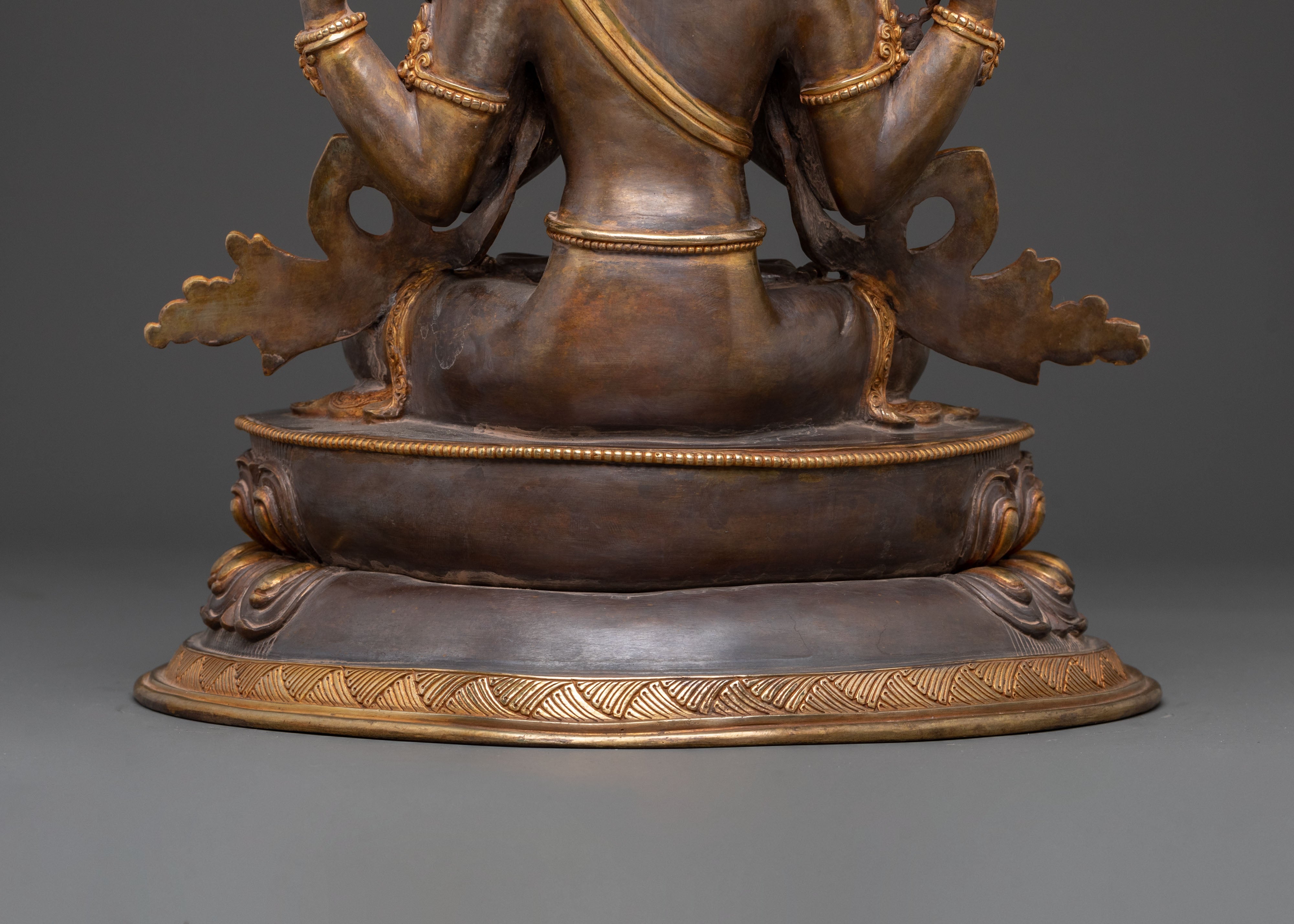 Chenrezig Oxidized Copper Statue | Infinite Compassion