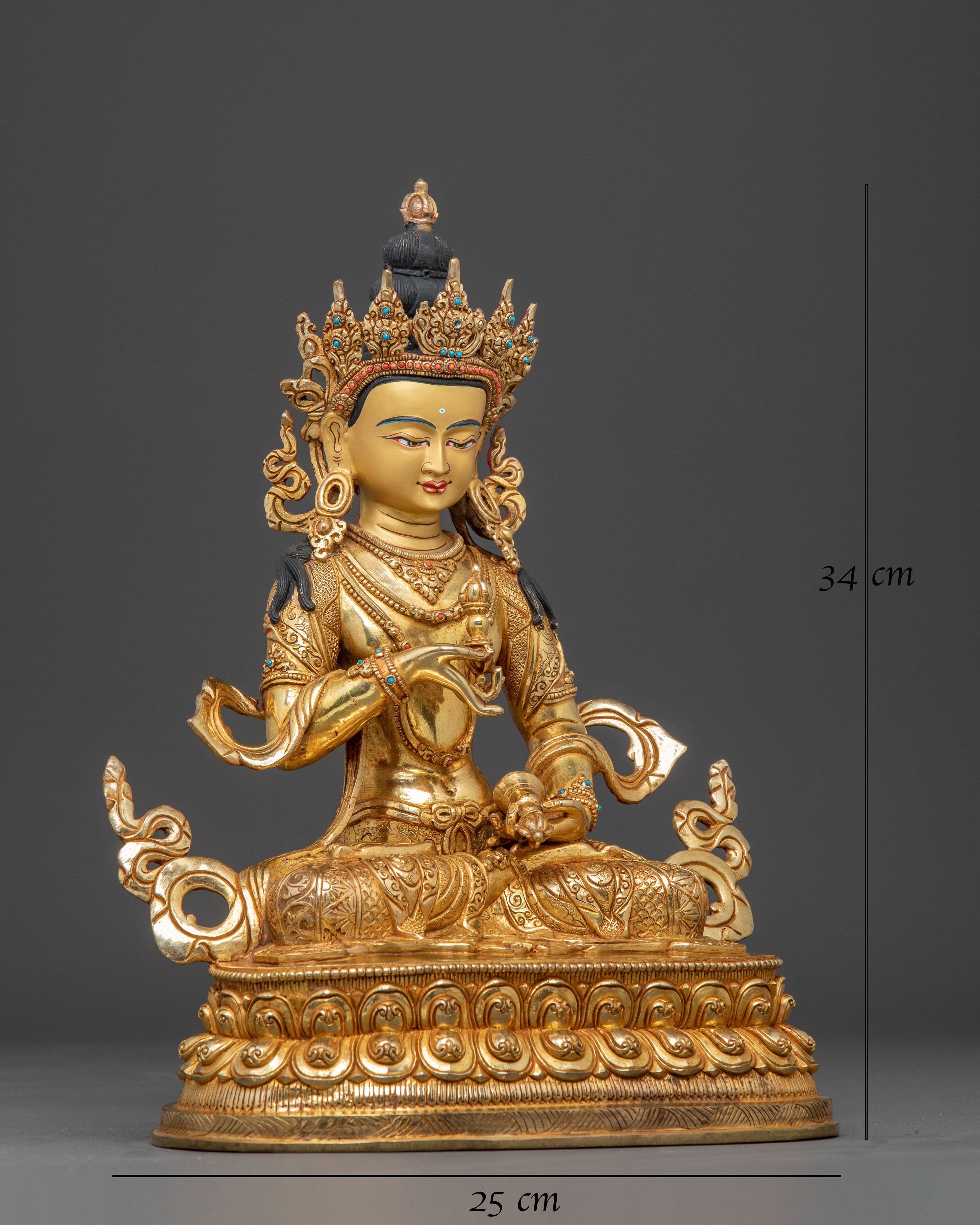 Handmade Vajrasattva Golden Statue for Purification 