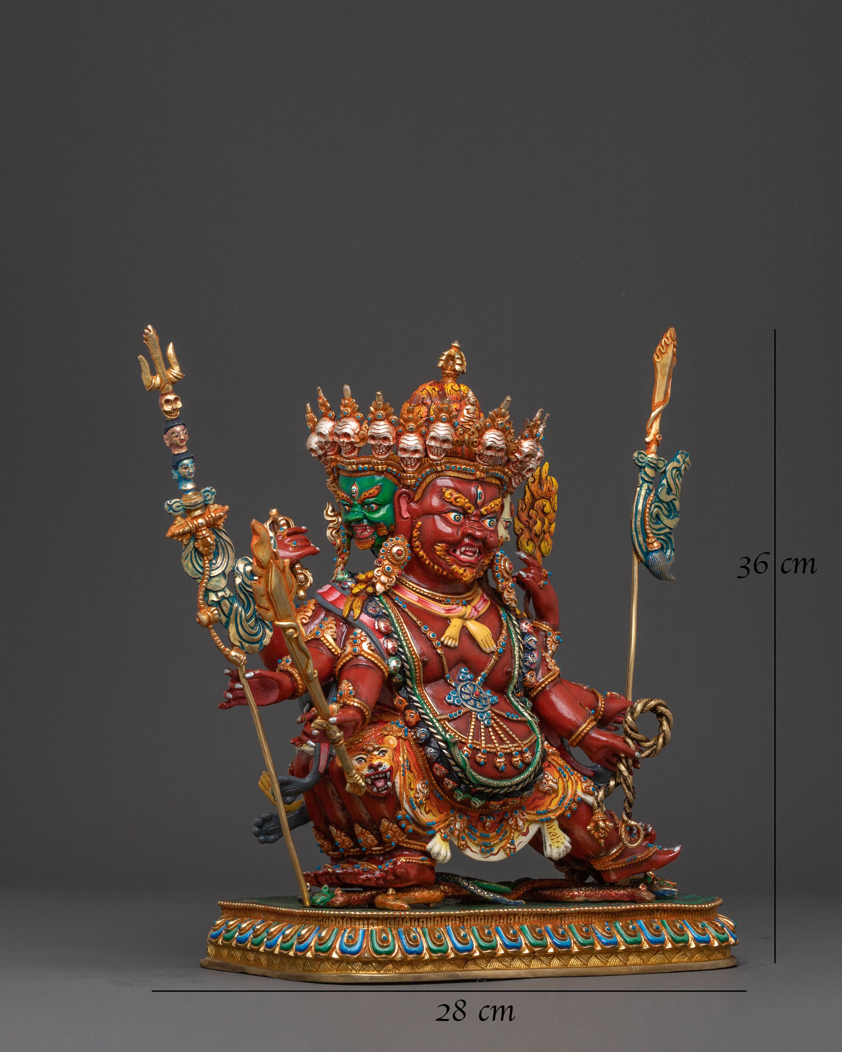 Hayagriva Meditation Figure |  24k Gold Gilded Protector Figrue