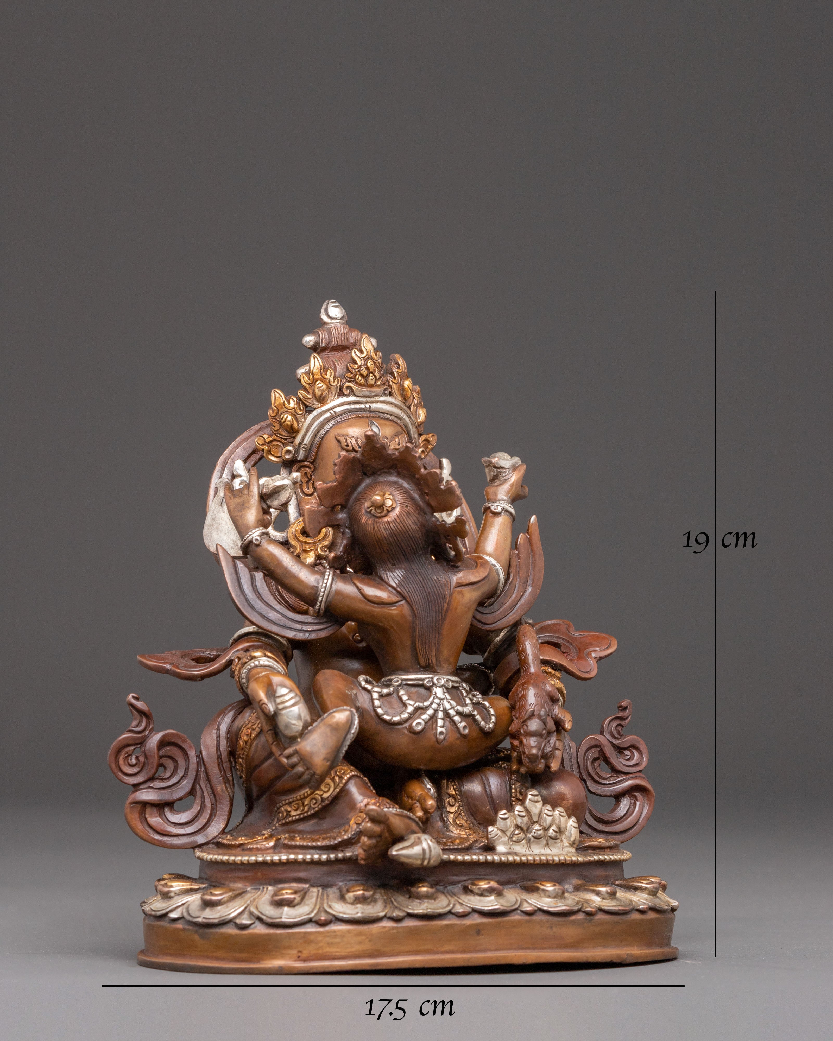 Dzambhala Statue With Consort