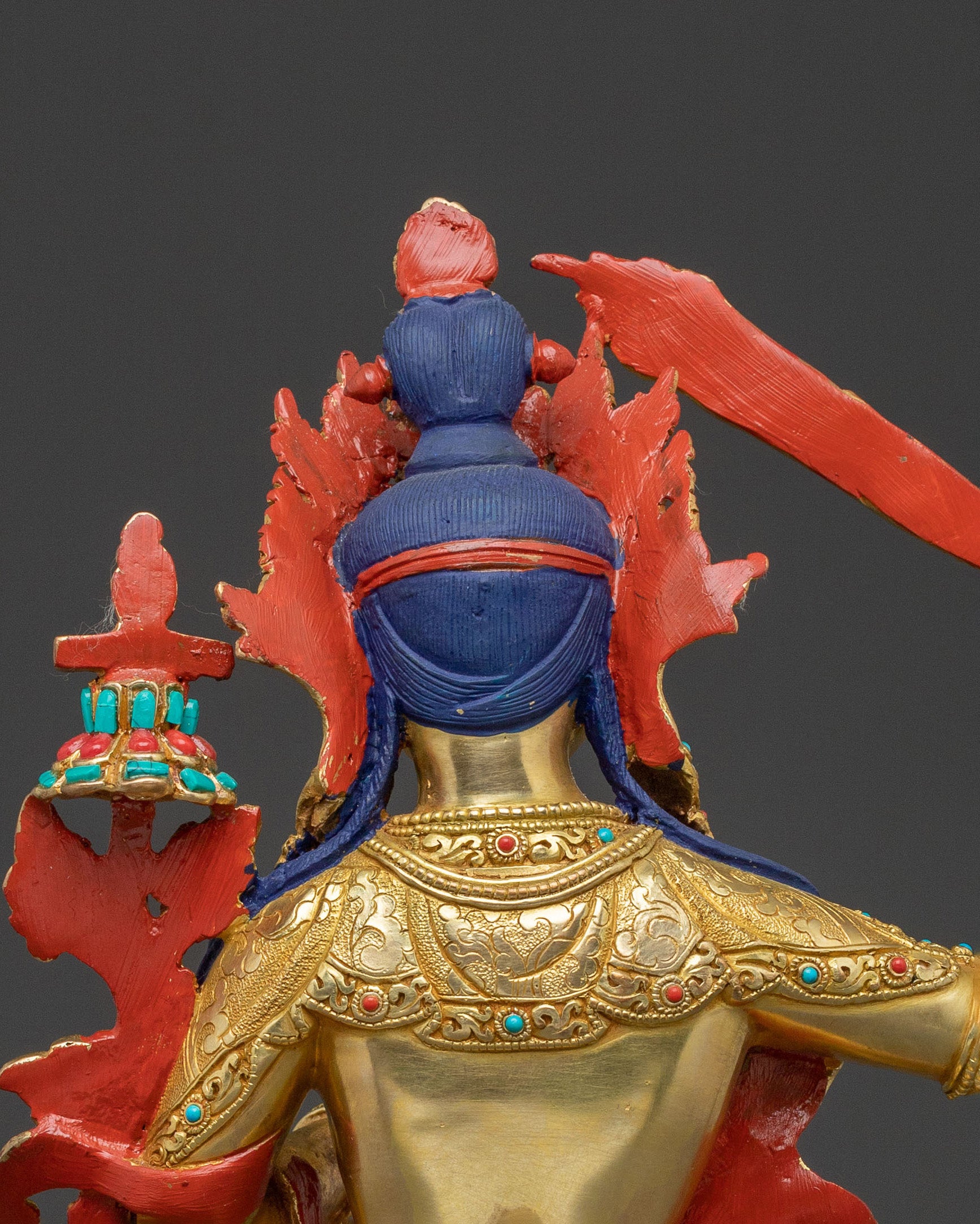 Manjushri Spiritual Statue: Gilded Wisdom
