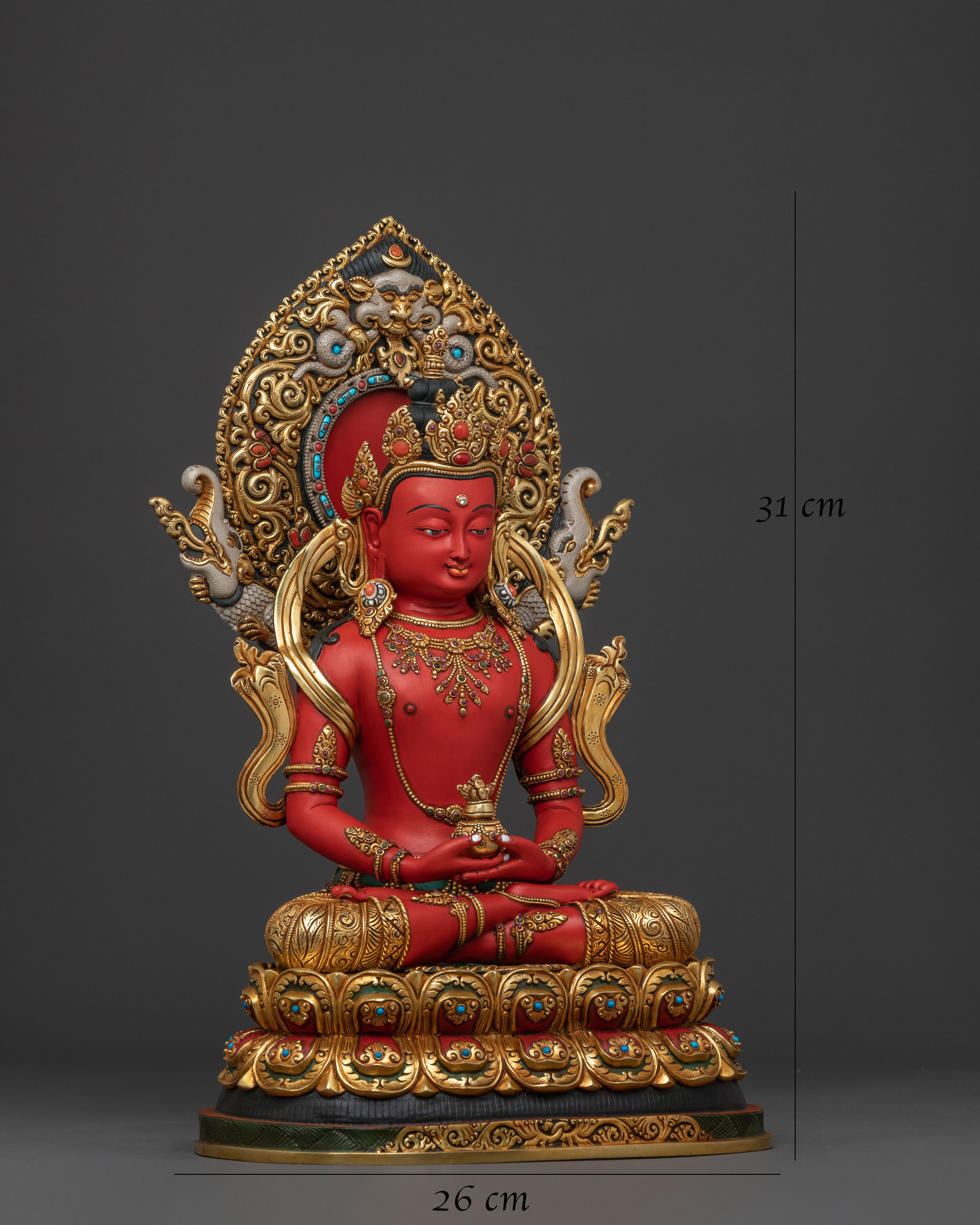Majestic Amitayus Statue | Spiritual Home Decor
