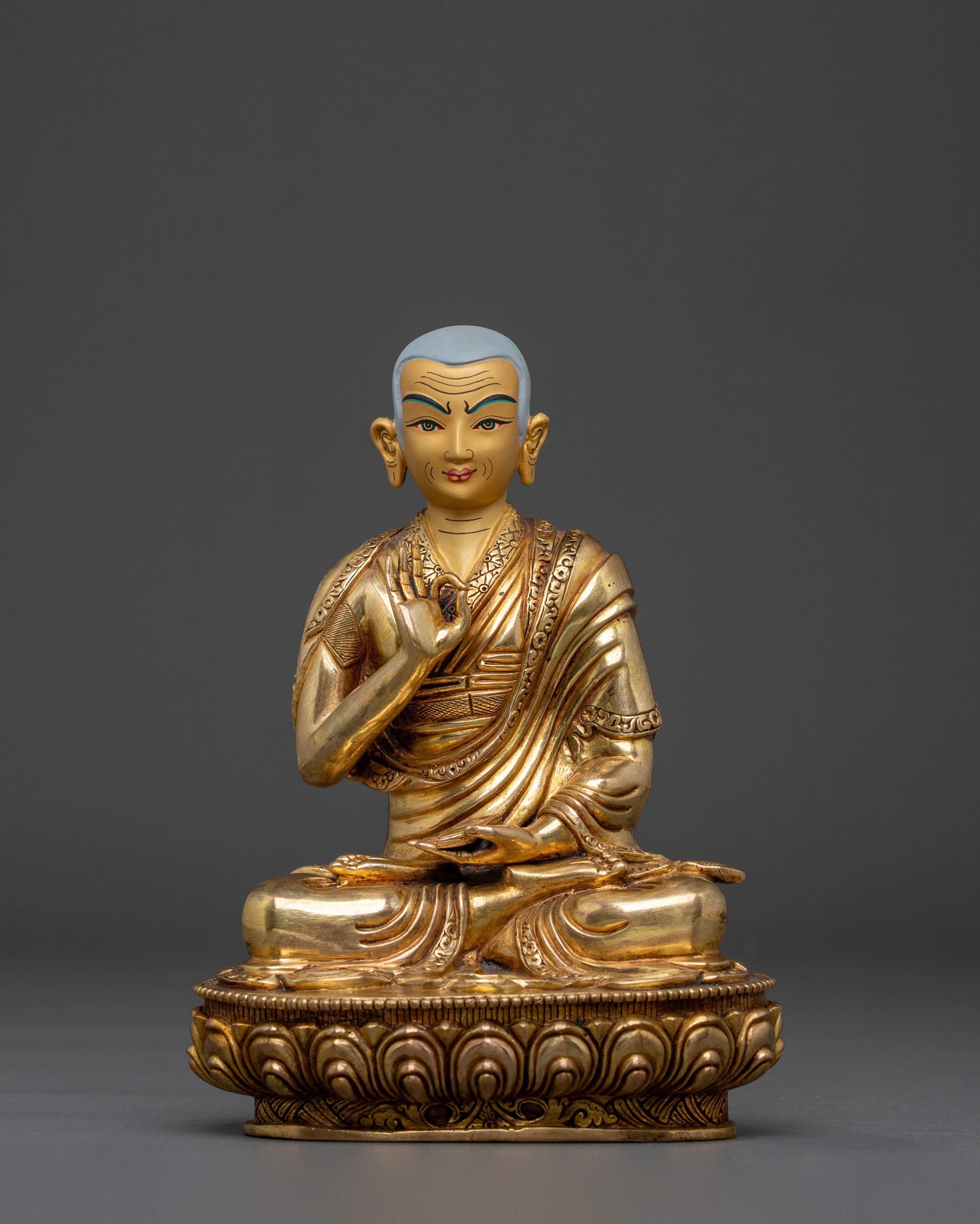 Tsongkhapa Divine Sculpture with Disciples | Symbol of Wisdom