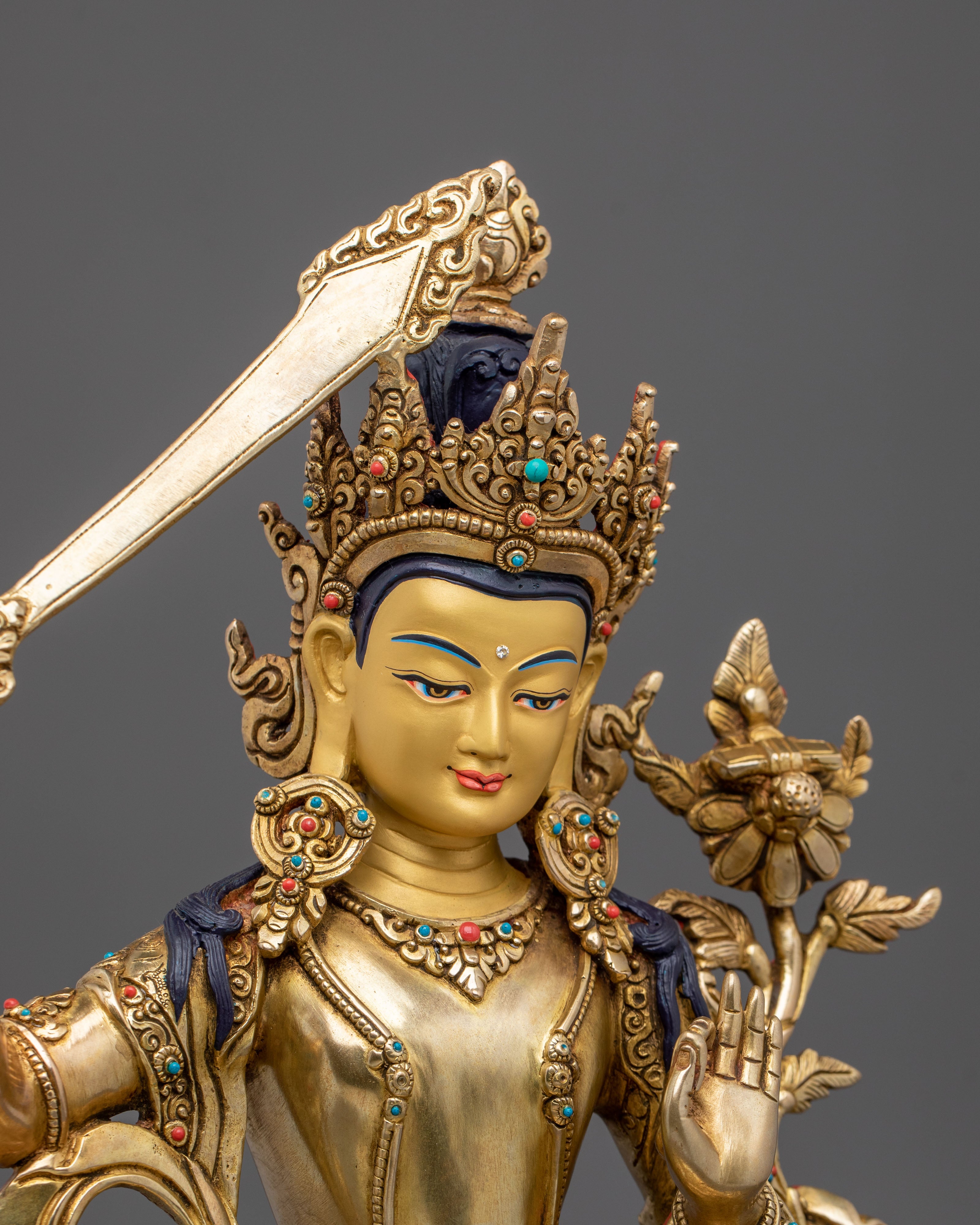 Manjushri Bodhisattva of Insight Statue | Bodhisattva of Insight and Wisdom