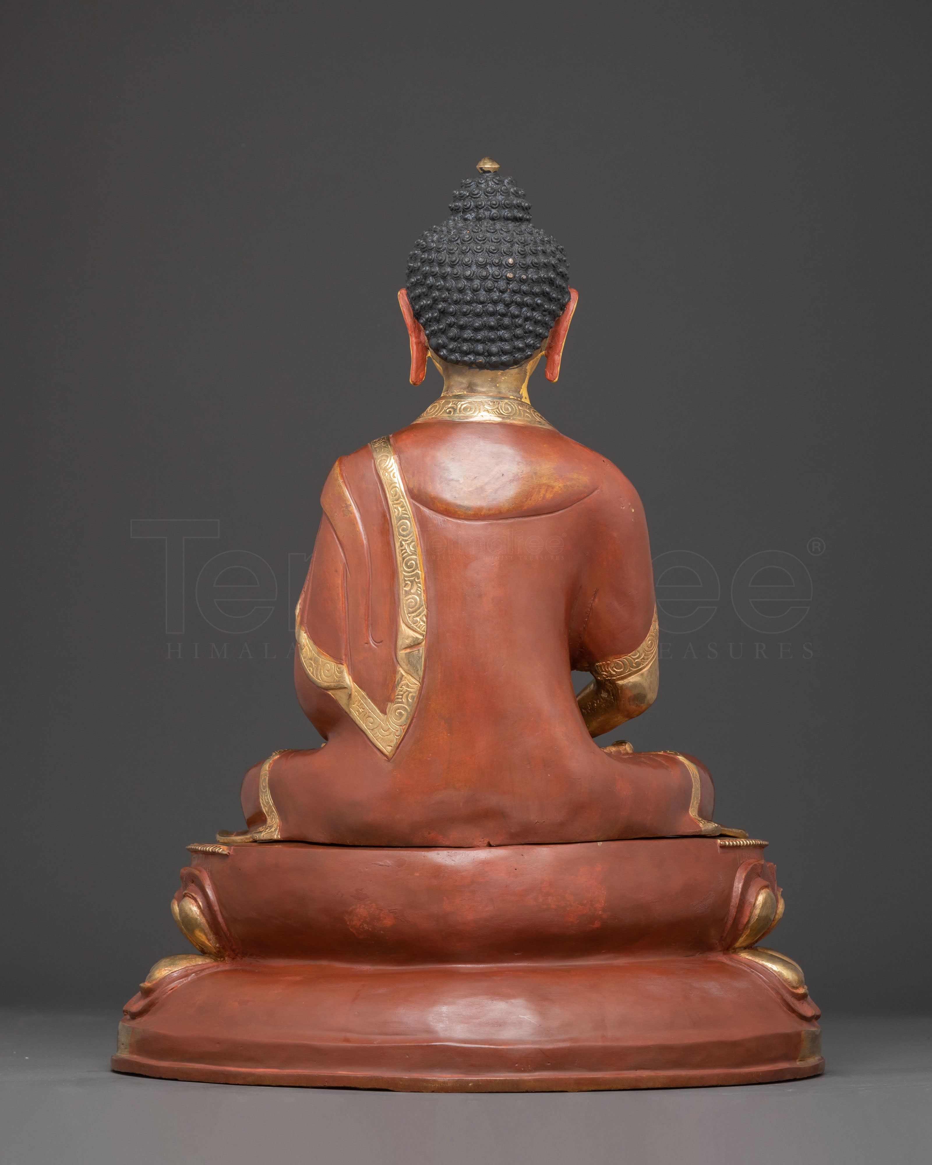 Amitabha Buddha Oxidized Copper Body Statue | Western Pure Land Deity