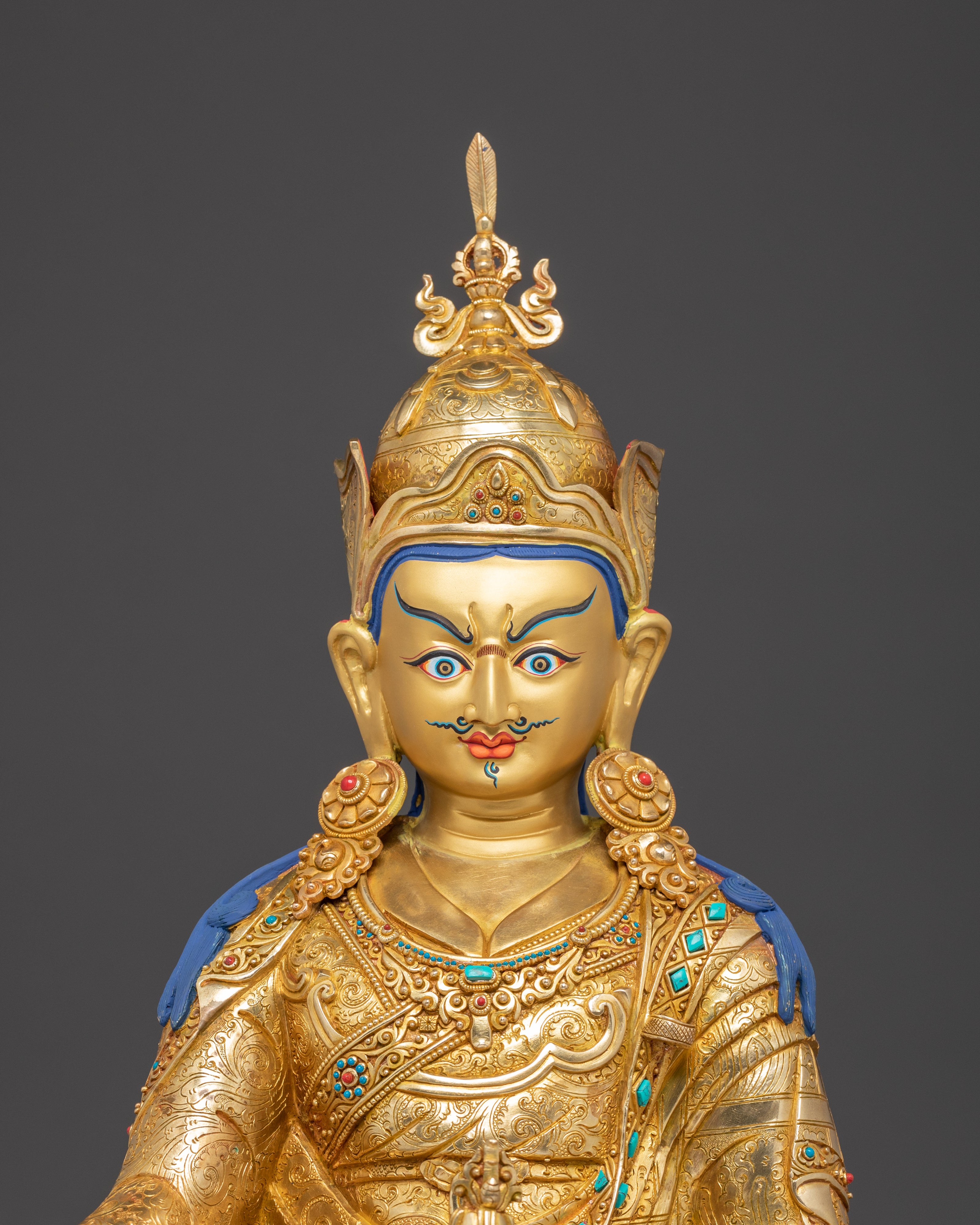 Handcrafted Sculpture of Guru Padmasambhava | Tantric Master and Dharma Protector