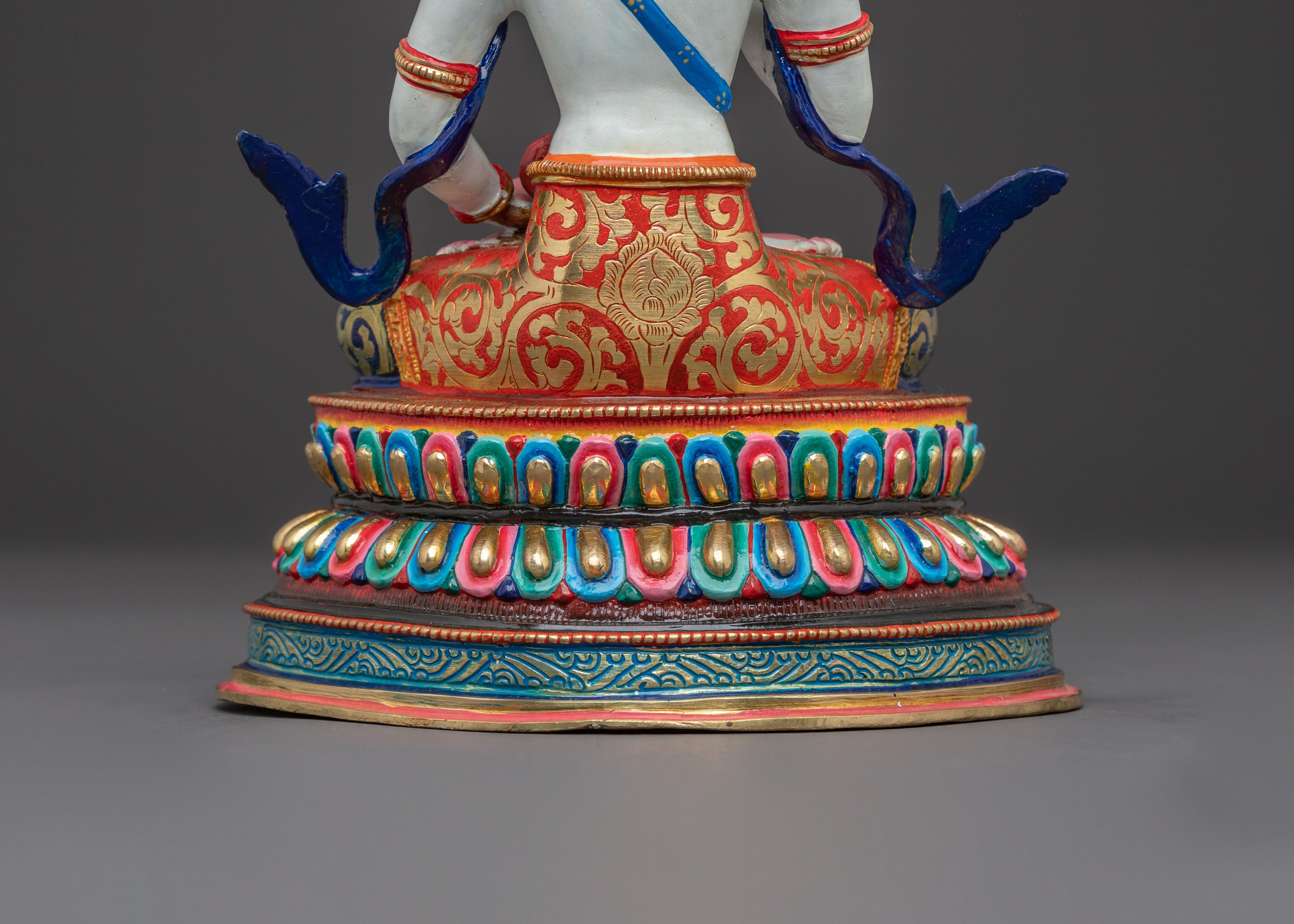 Vajrasattva Buddha – Serene 24K Gold Gilded Statue