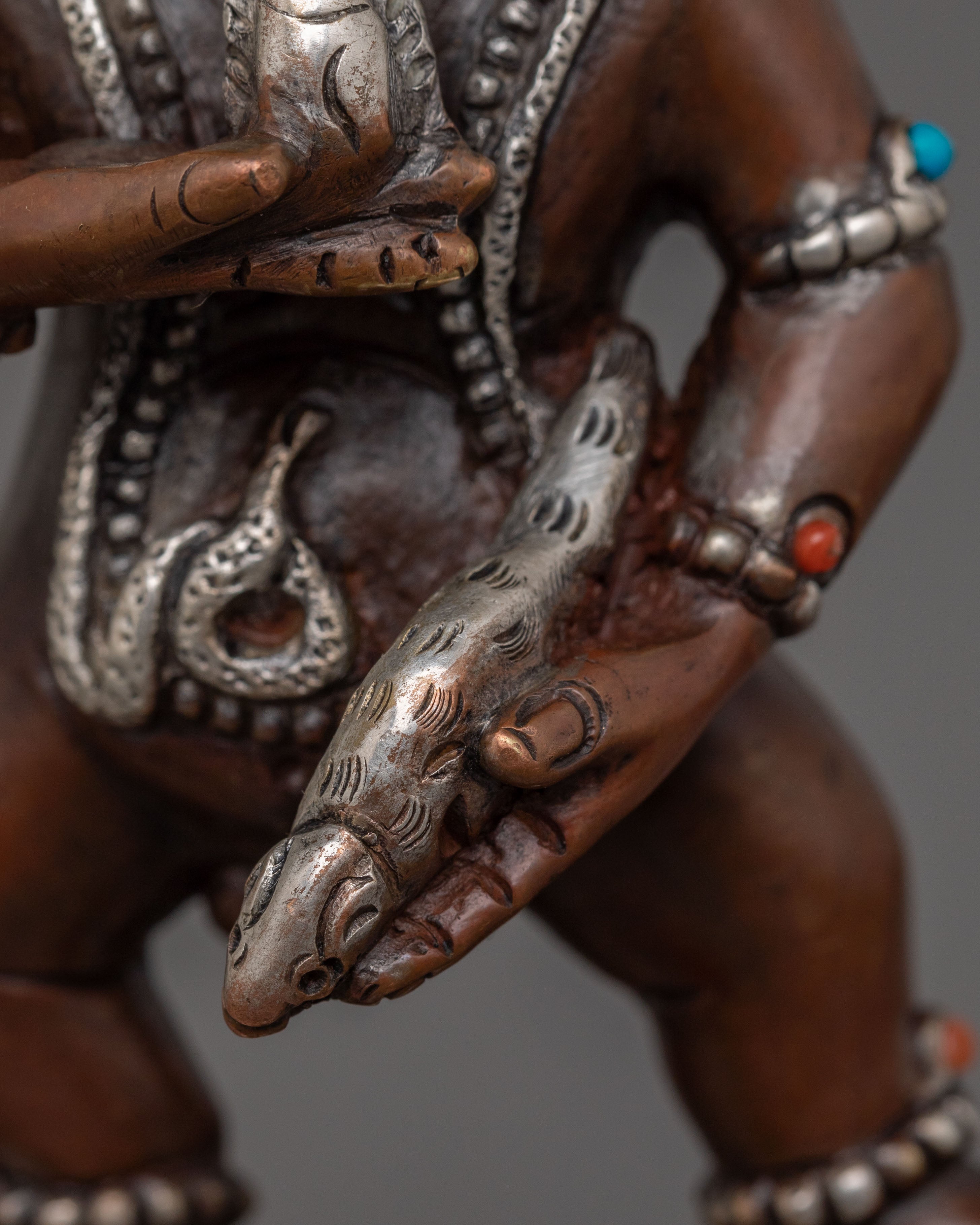 Black Dzambhala Sculpture | Wealth Deity