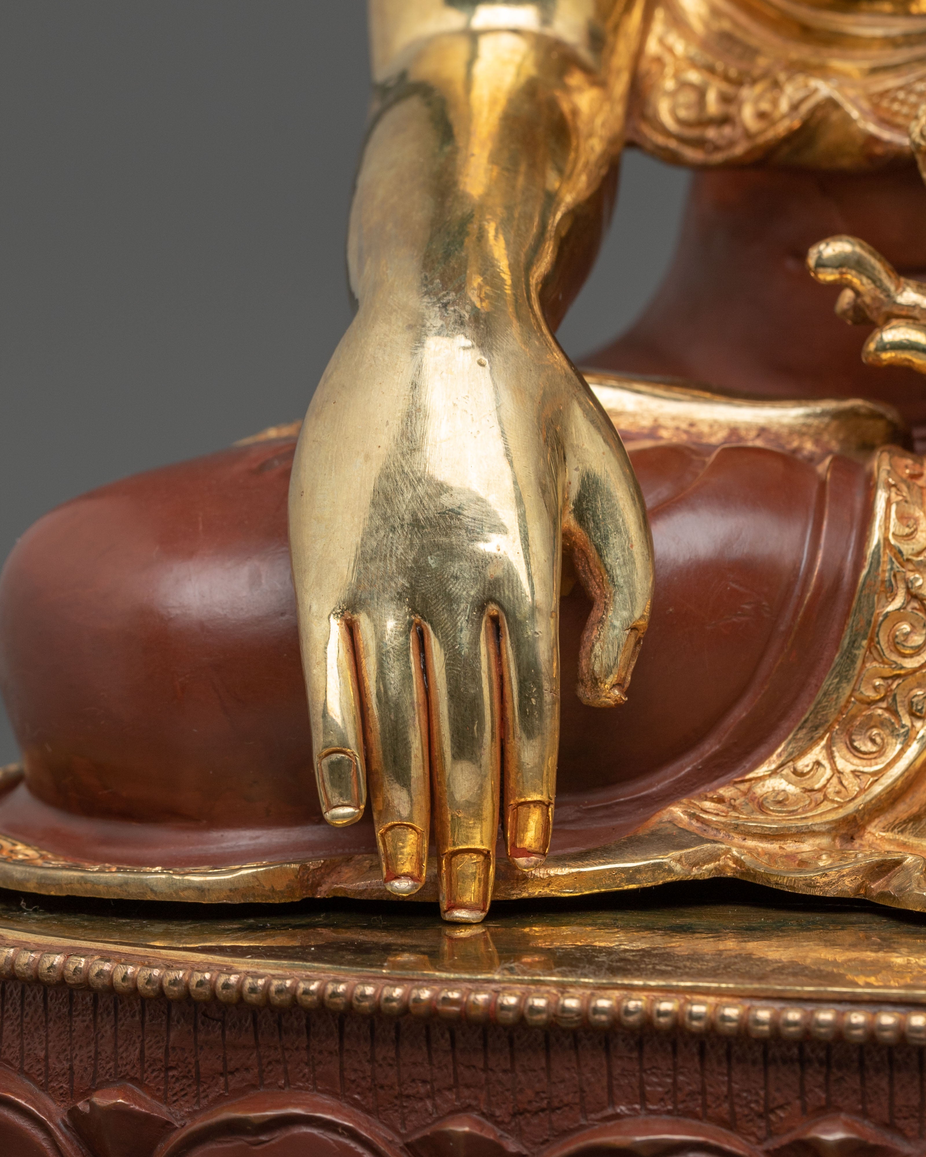 Shakyamuni Buddha Copper Sculpture | Altar Decor