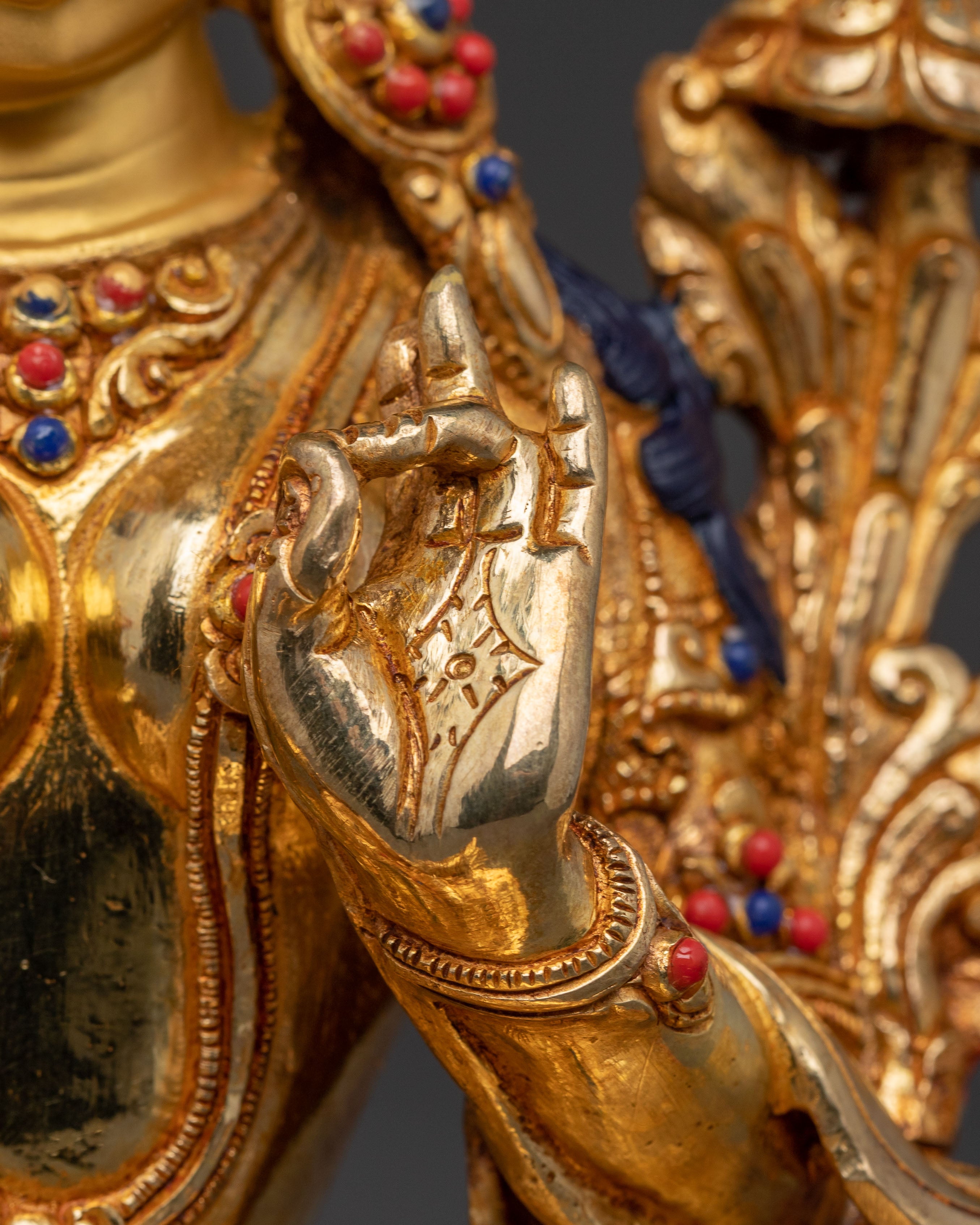 Serene Statue of Mother Green Tara | Tibetan Buddhist Goddess