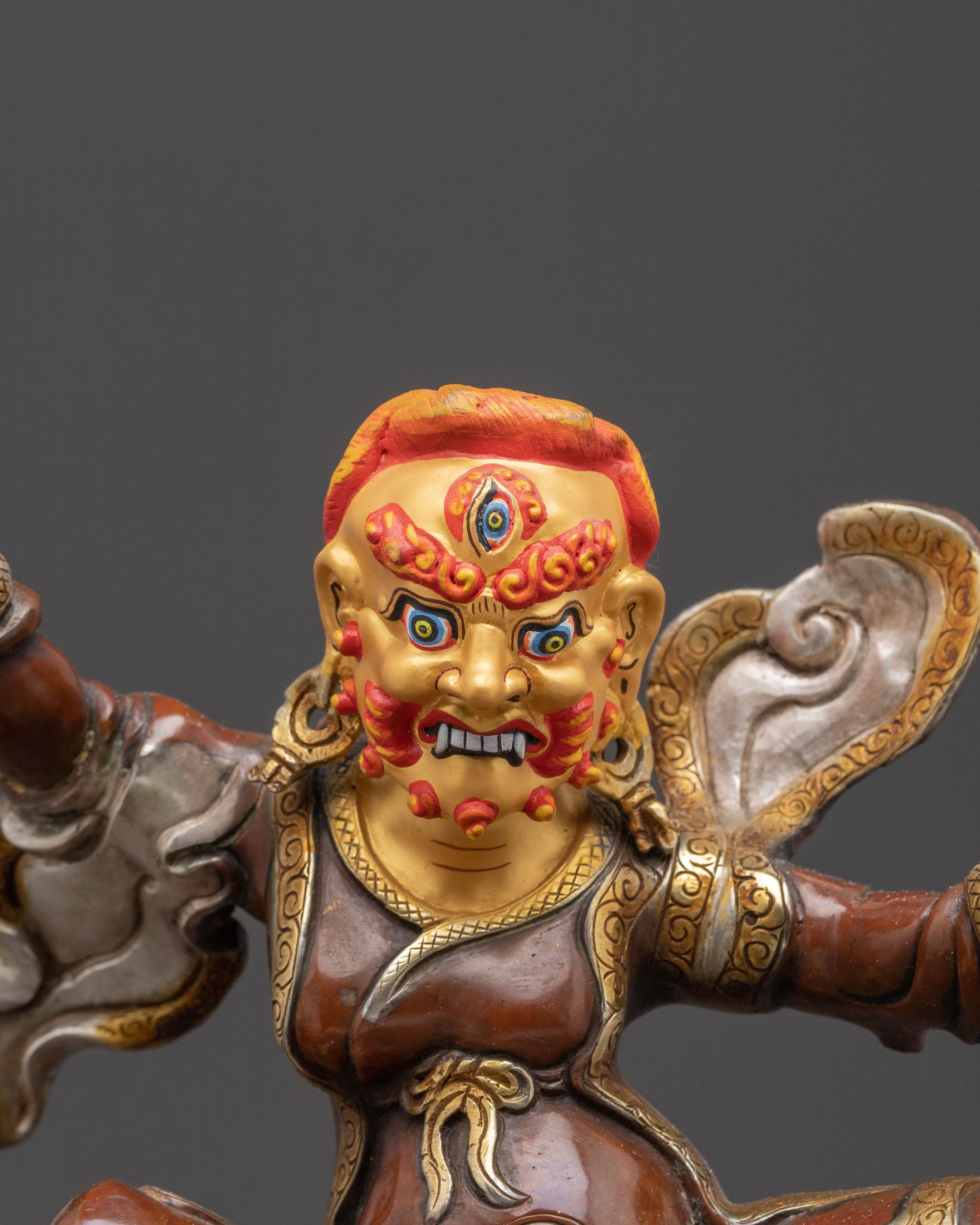 Golden Chimar Traditional Statue - Buddhist Protector