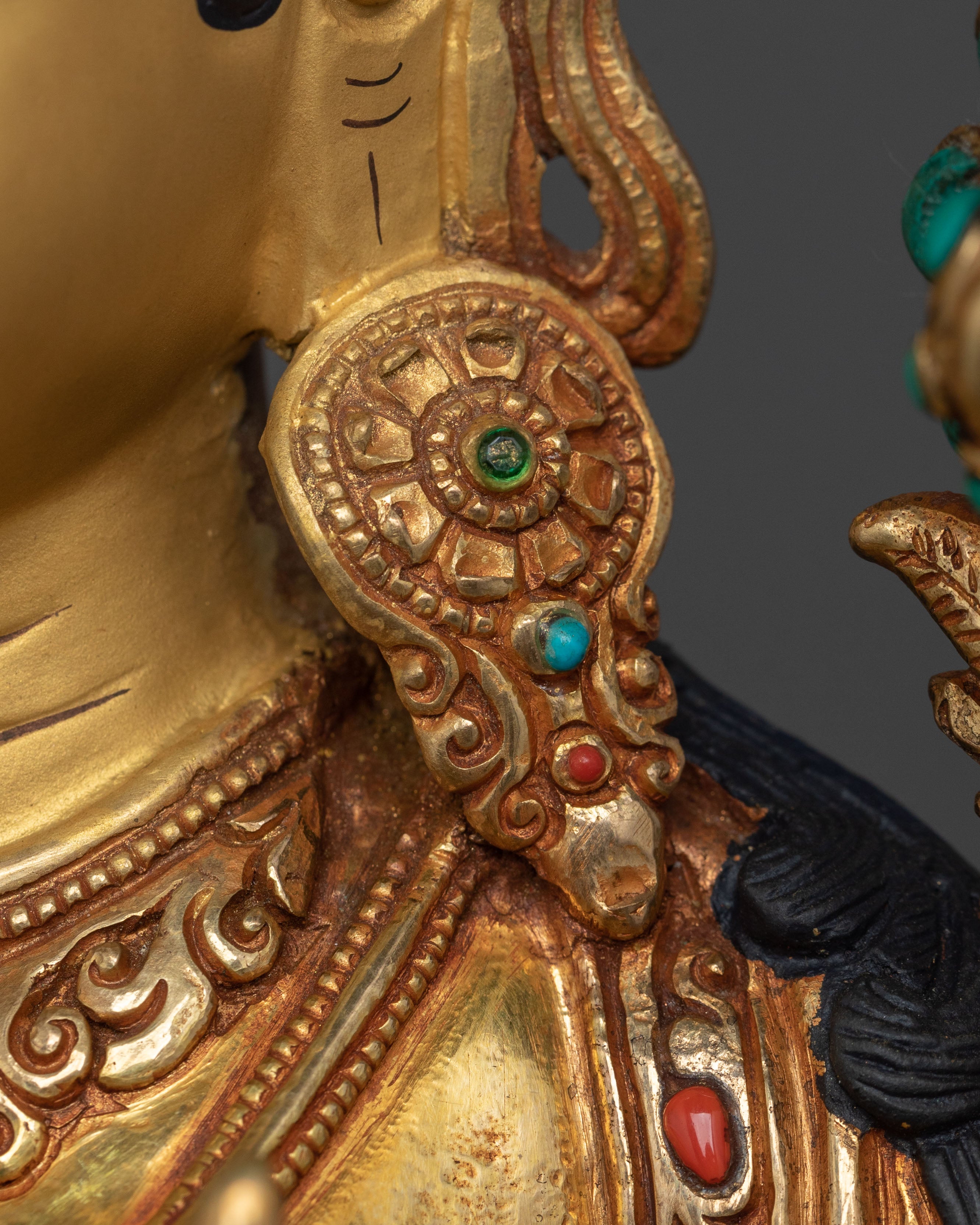 Green Tara Sacred Figurine | Tibetan Buddhist Goddess