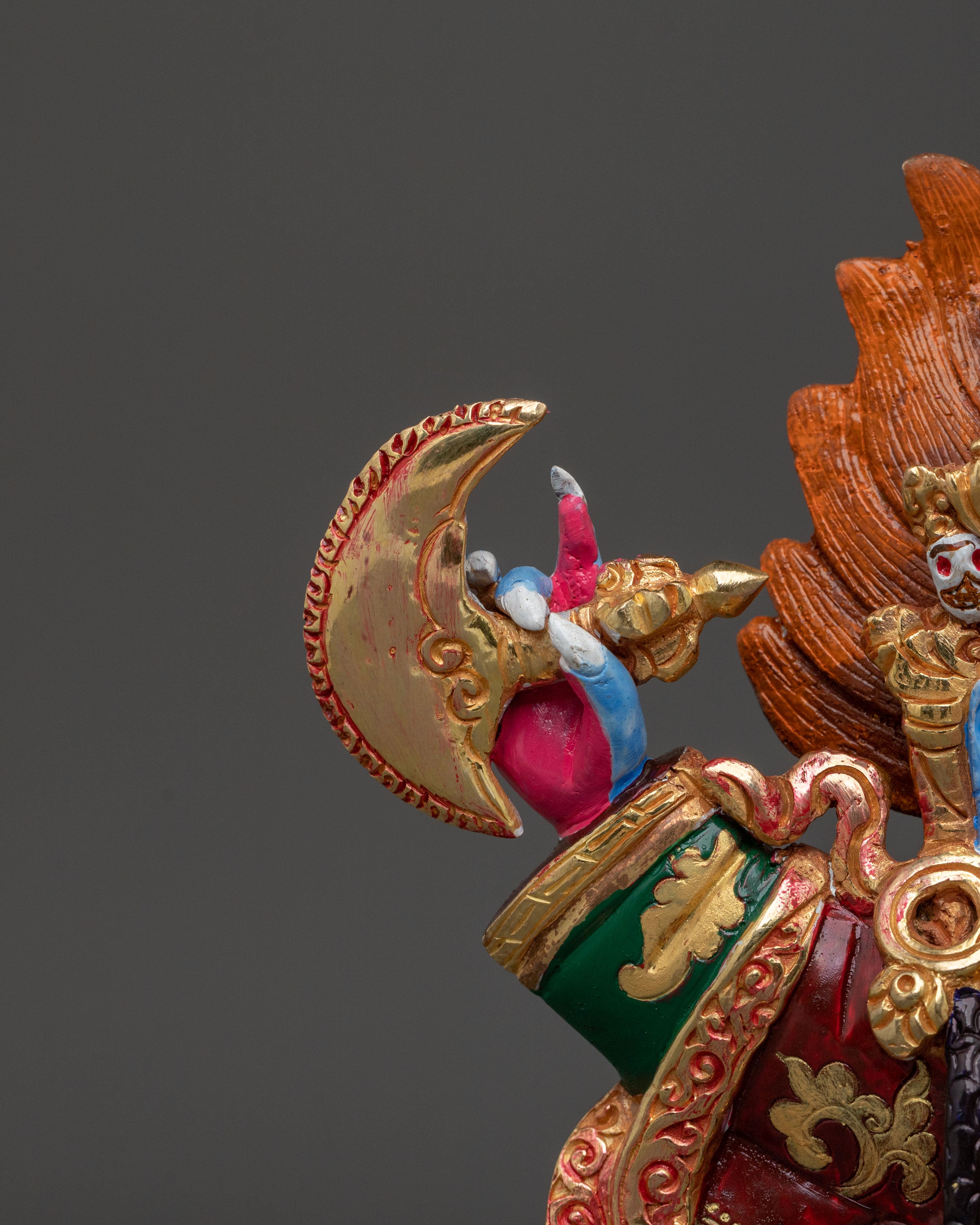 Wrathful Mahakala Bernakchen Statue | Symbol of Protection
