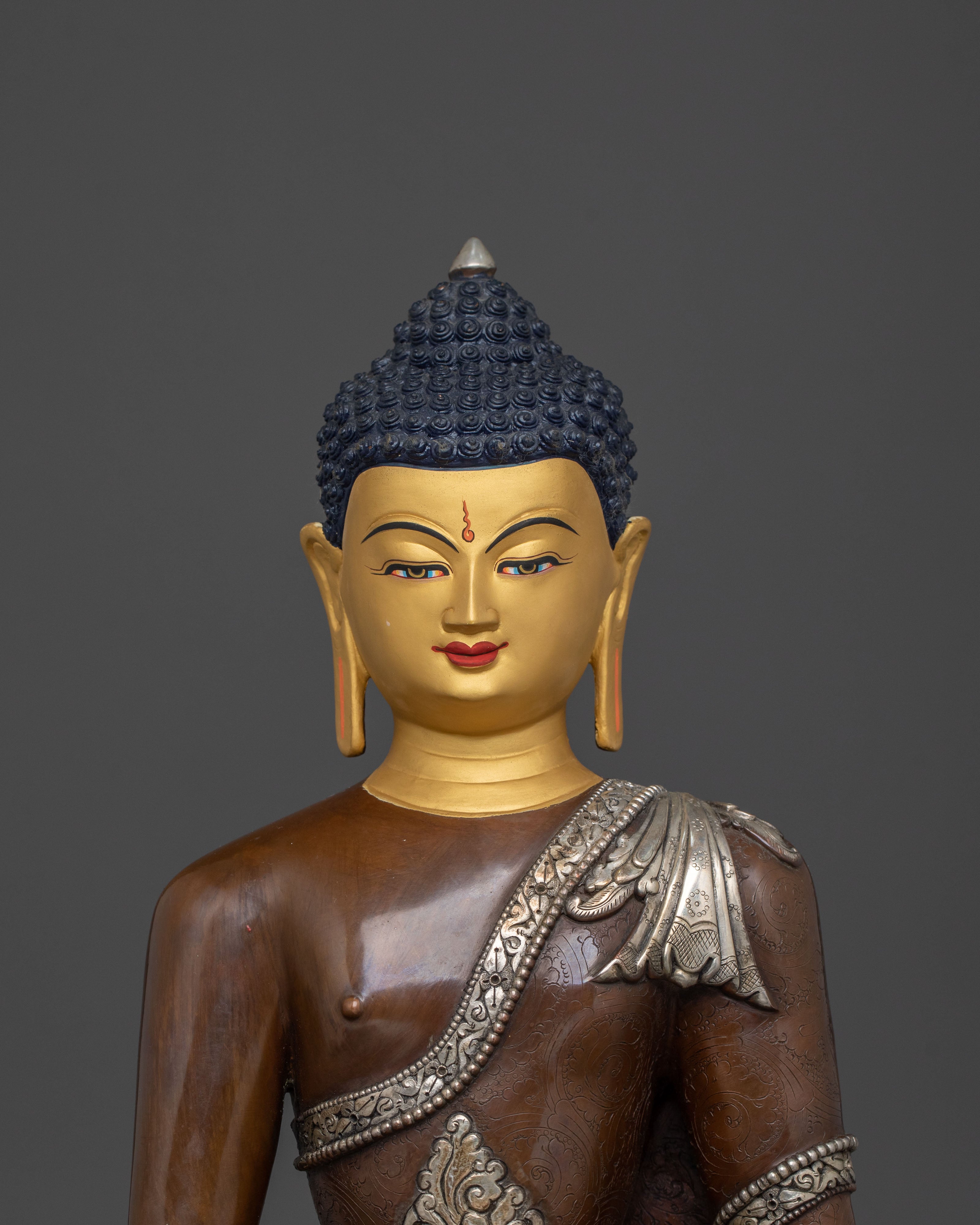 Gautama Buddha Sacred Sculpture | Tibetan Buddhist Altar Decor