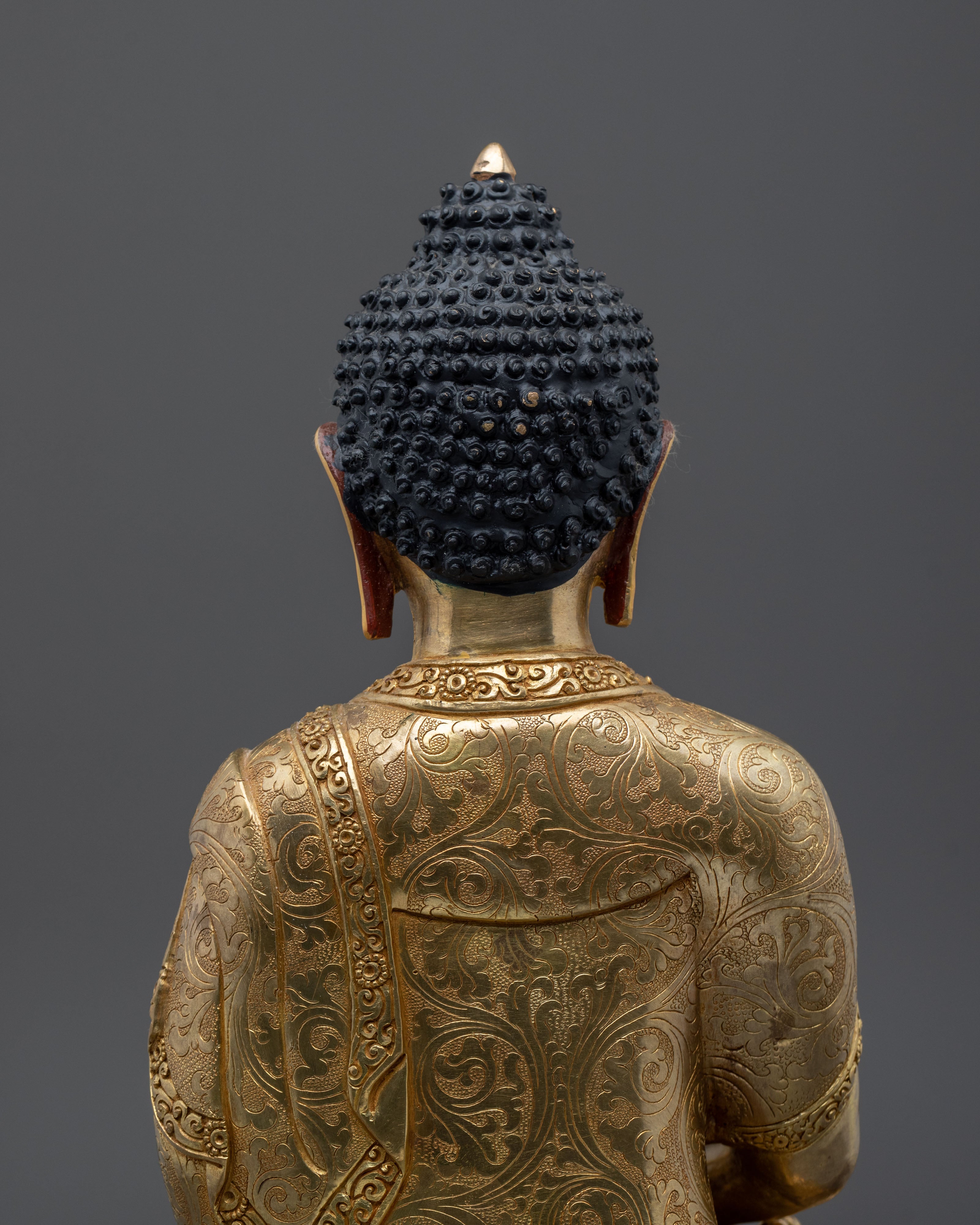 Amitabha Buddha Sculpture | 24k Gold-Coated Sculpture