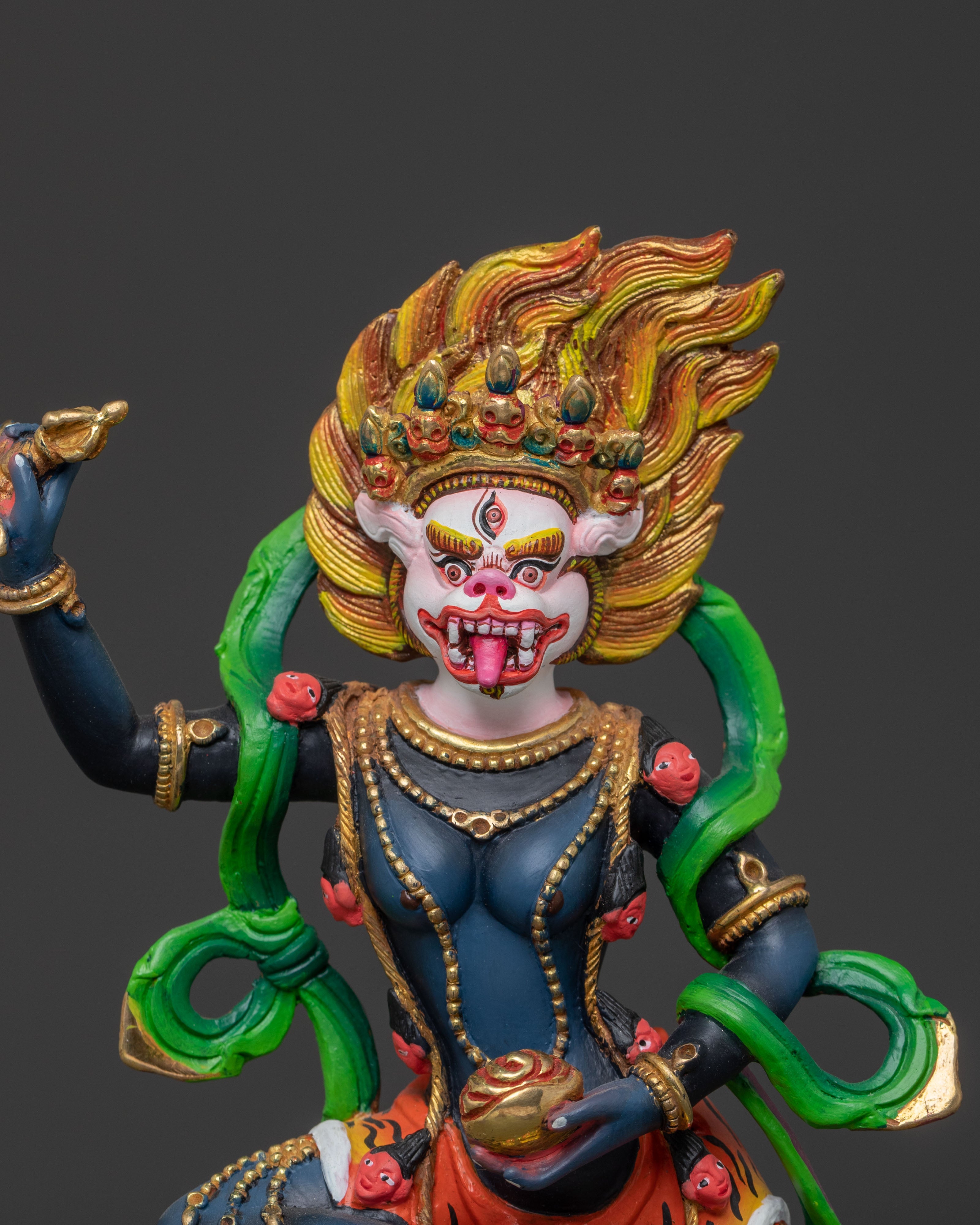 Lion Faced Simhamukha Statue | Fierce Wisdom