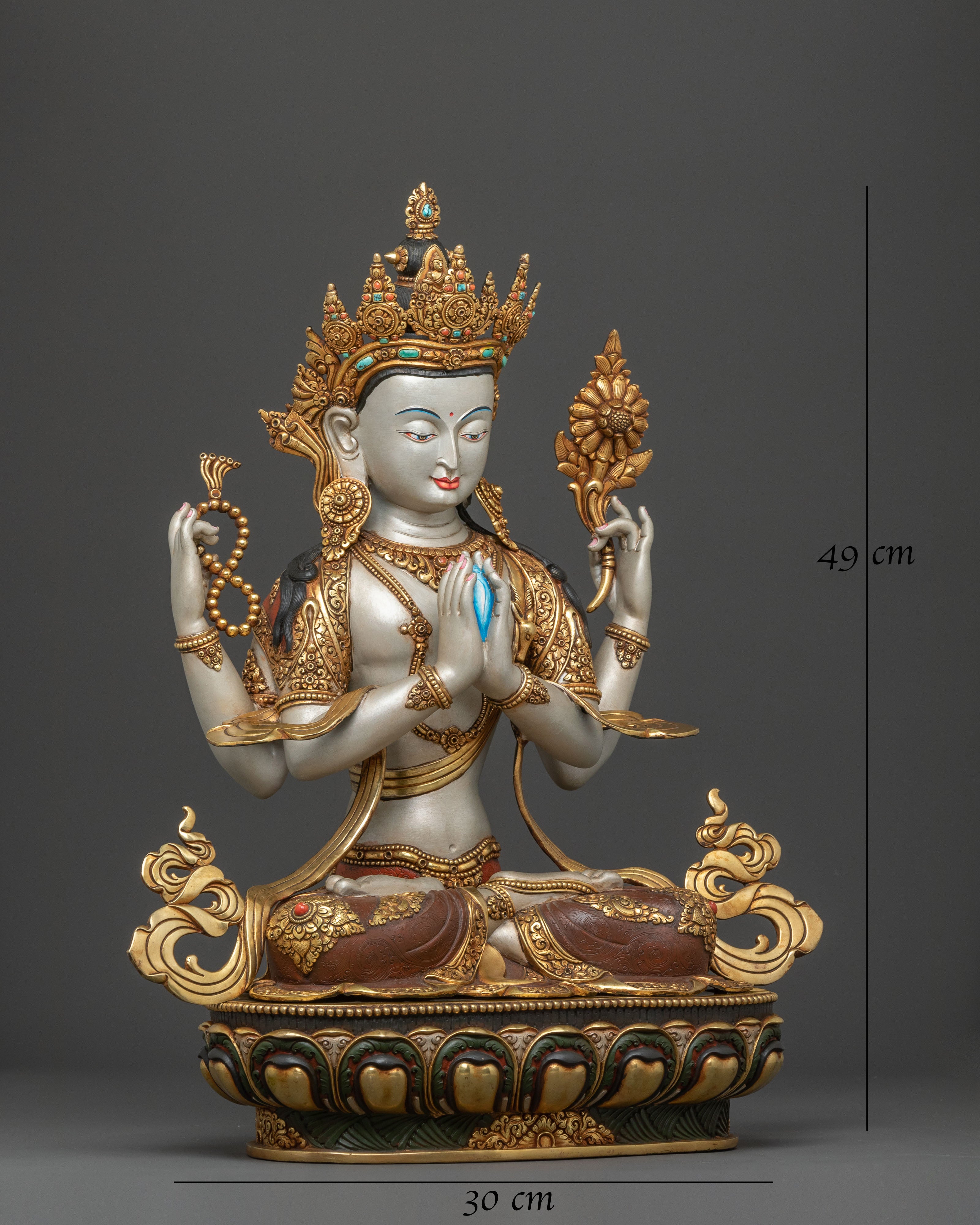 Avalokiteshvara Spiritual Figure for Altar Home Decor