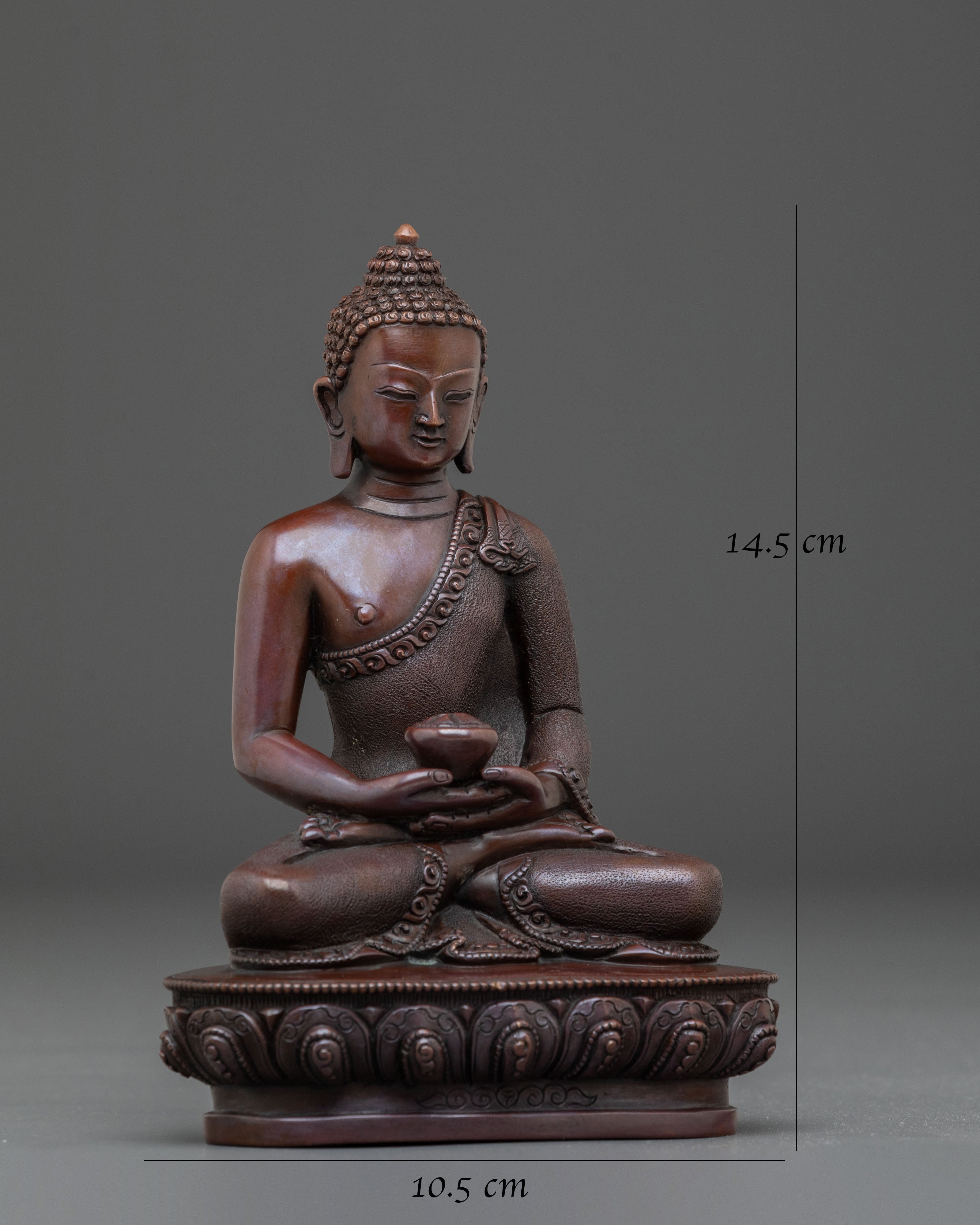 Amitabha Buddha Sculpture | Oxidized Serenity
