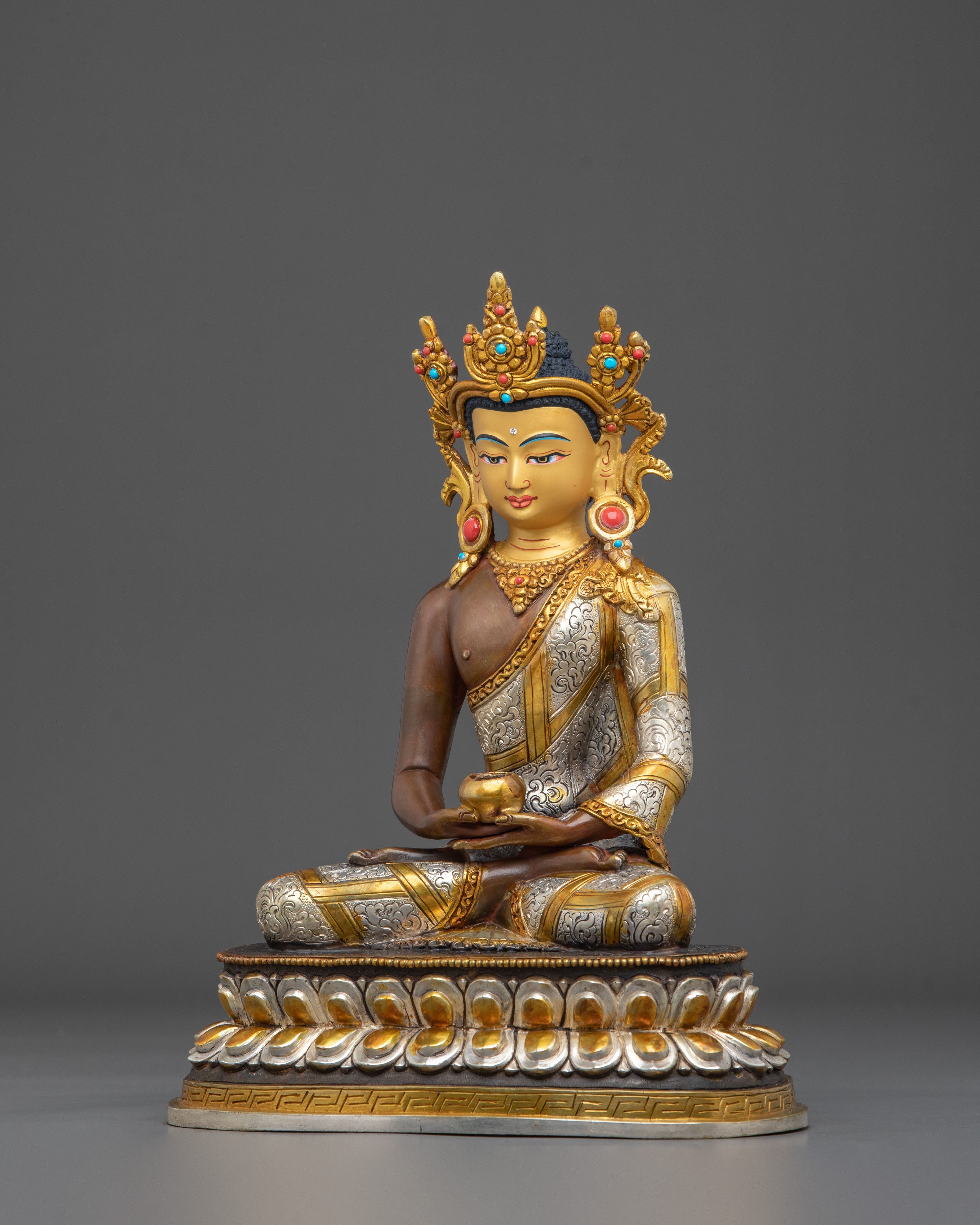 Amitabha Buddha Sacred Statue | Hand-Gilded Serenity