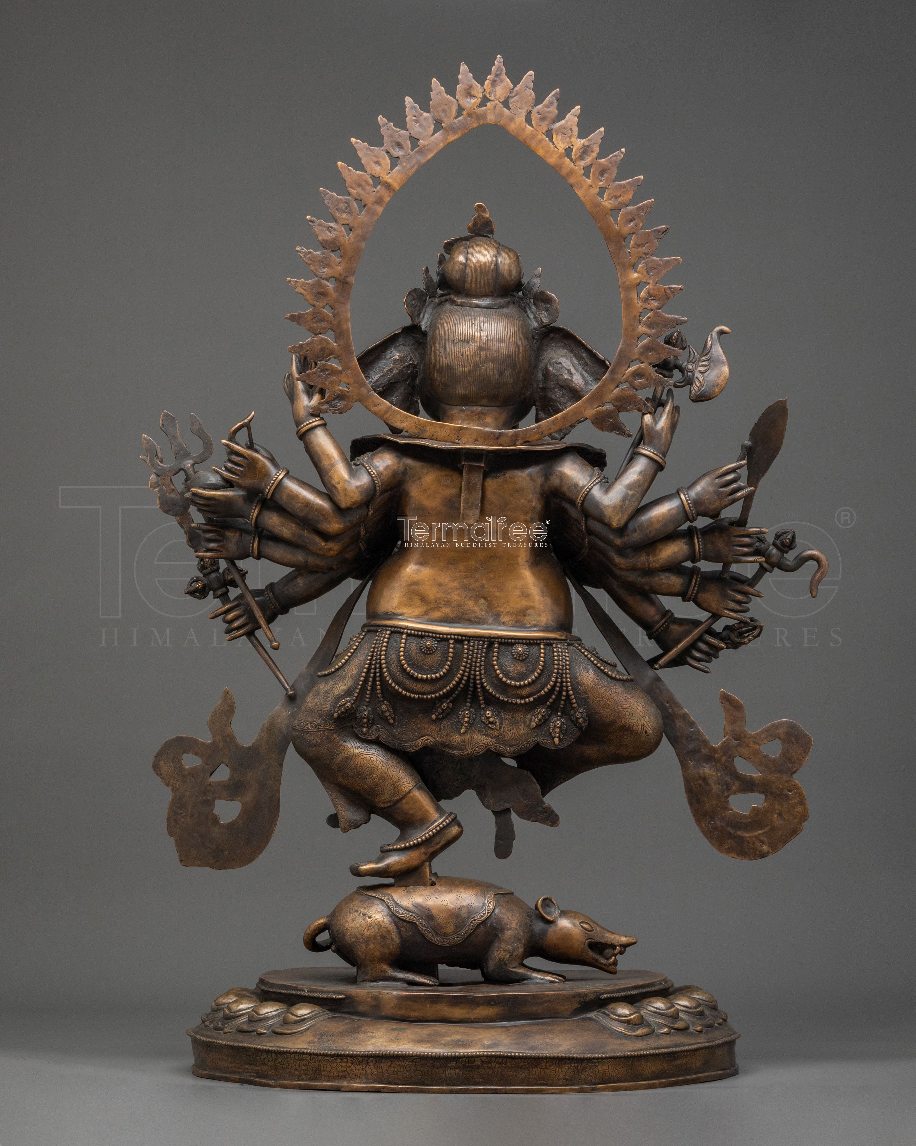 God Ganesha Statue | Handcrafted Sacred Copper Figurine