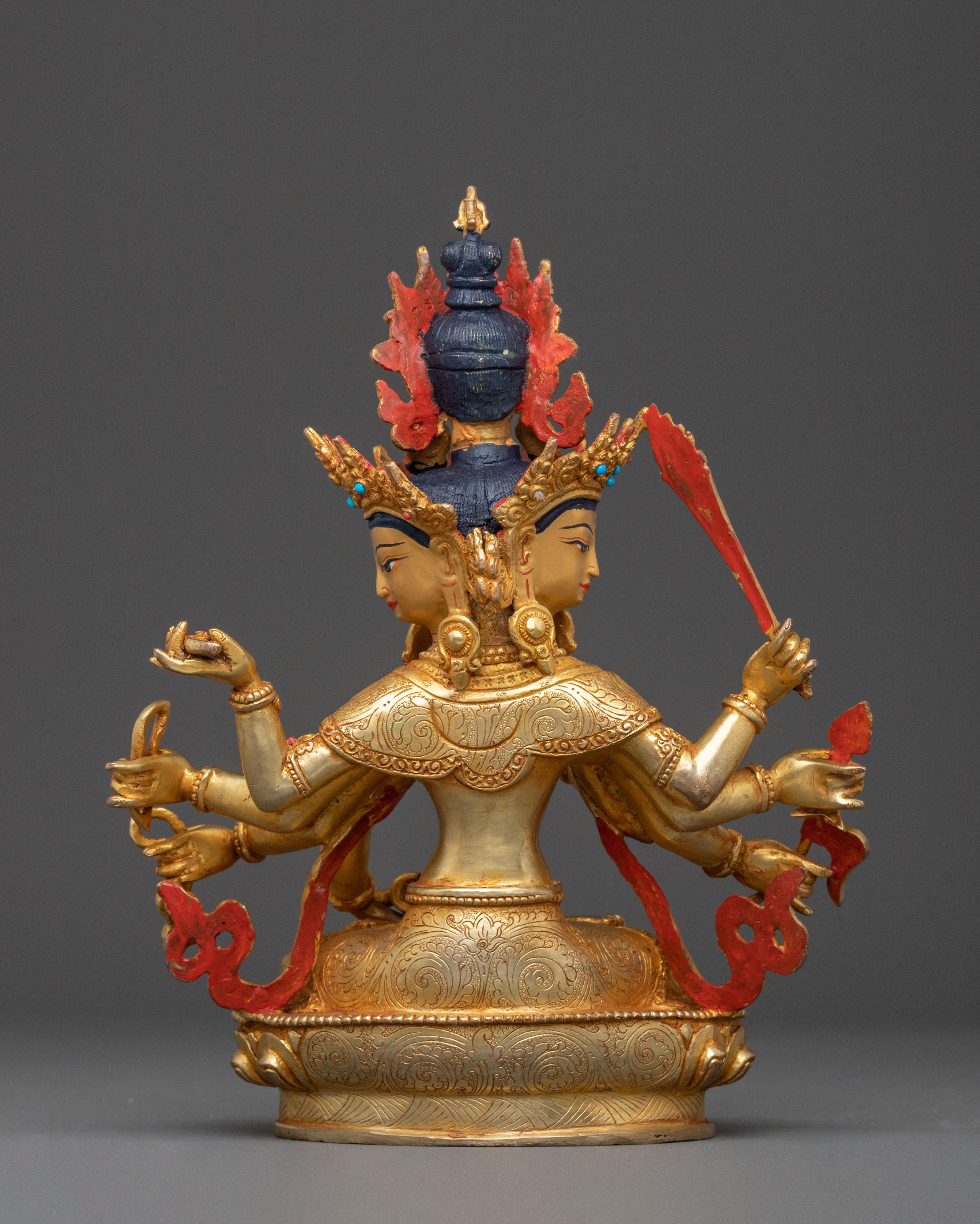 Maha Vajrasattva | 24K Gold Gilded Sculpture
