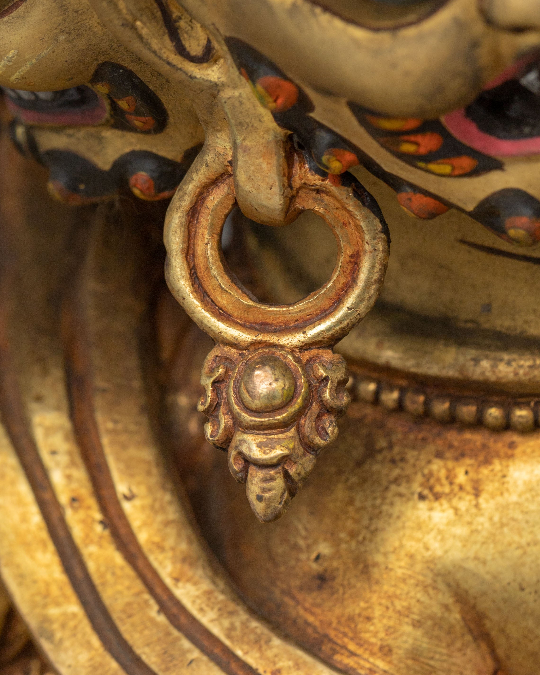 Fierce Heyagriva: 24K Gold Gilded Copper Statue