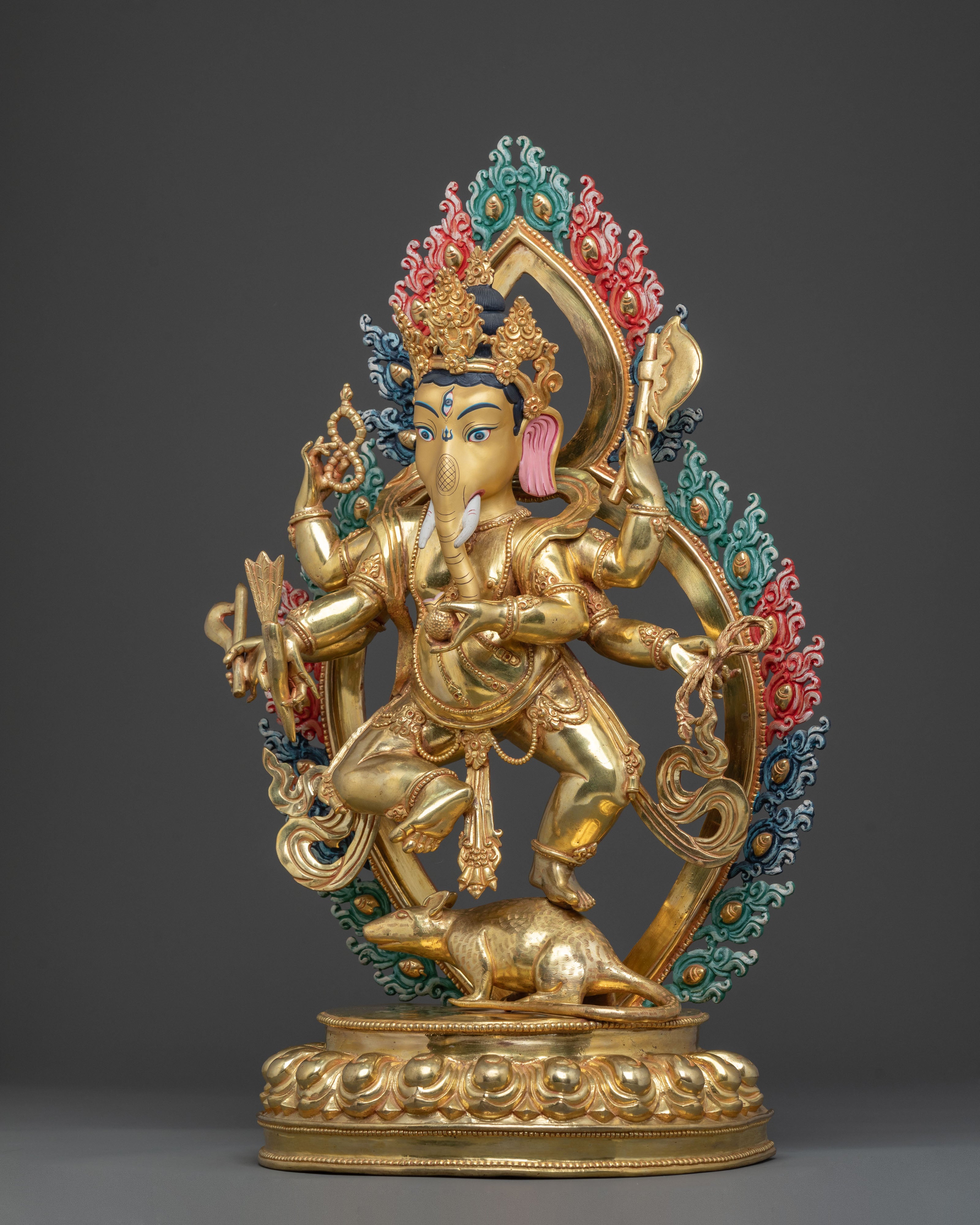 Hindu God Ganesh Blessing Statue | Sacred Figurine